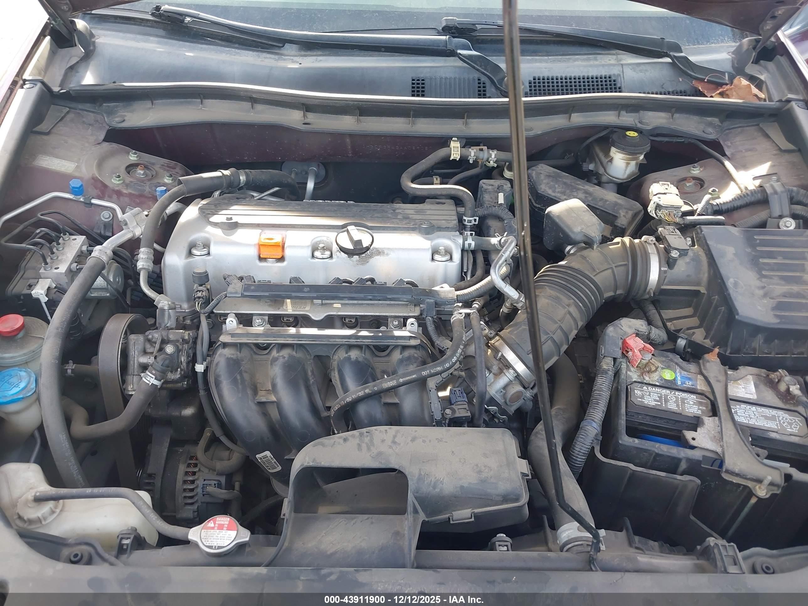2010 Honda Accord 2.4 Lx-p Maroon vin: 1HGCP2F43AA089087
