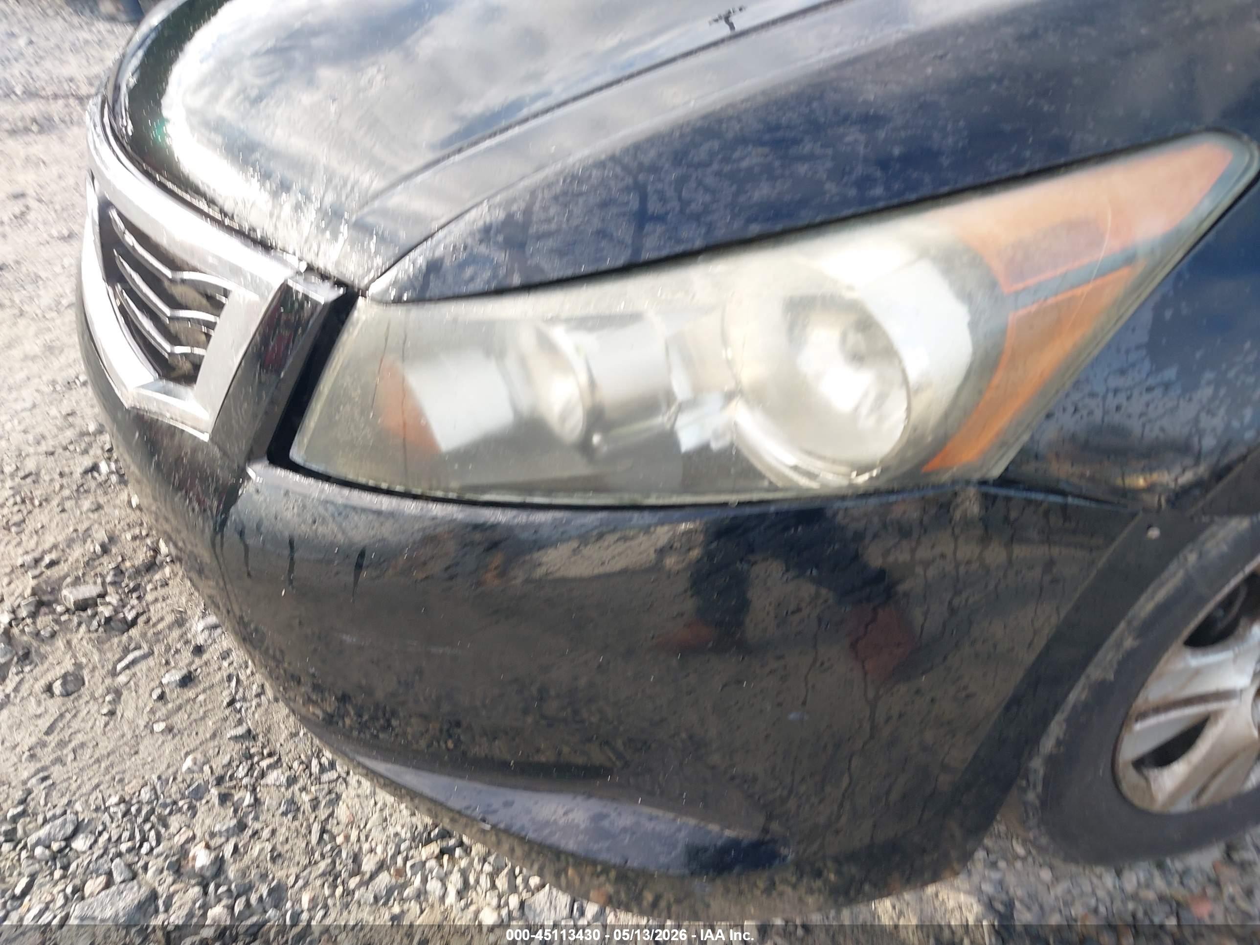 2010 Honda Accord 2.4 Lx-p Black vin: 1HGCP2F43AA178626
