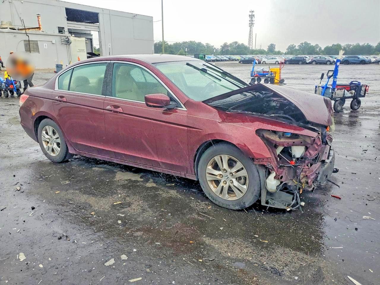 2010 Honda Accord Lxp Red vin: 1HGCP2F43AA191506