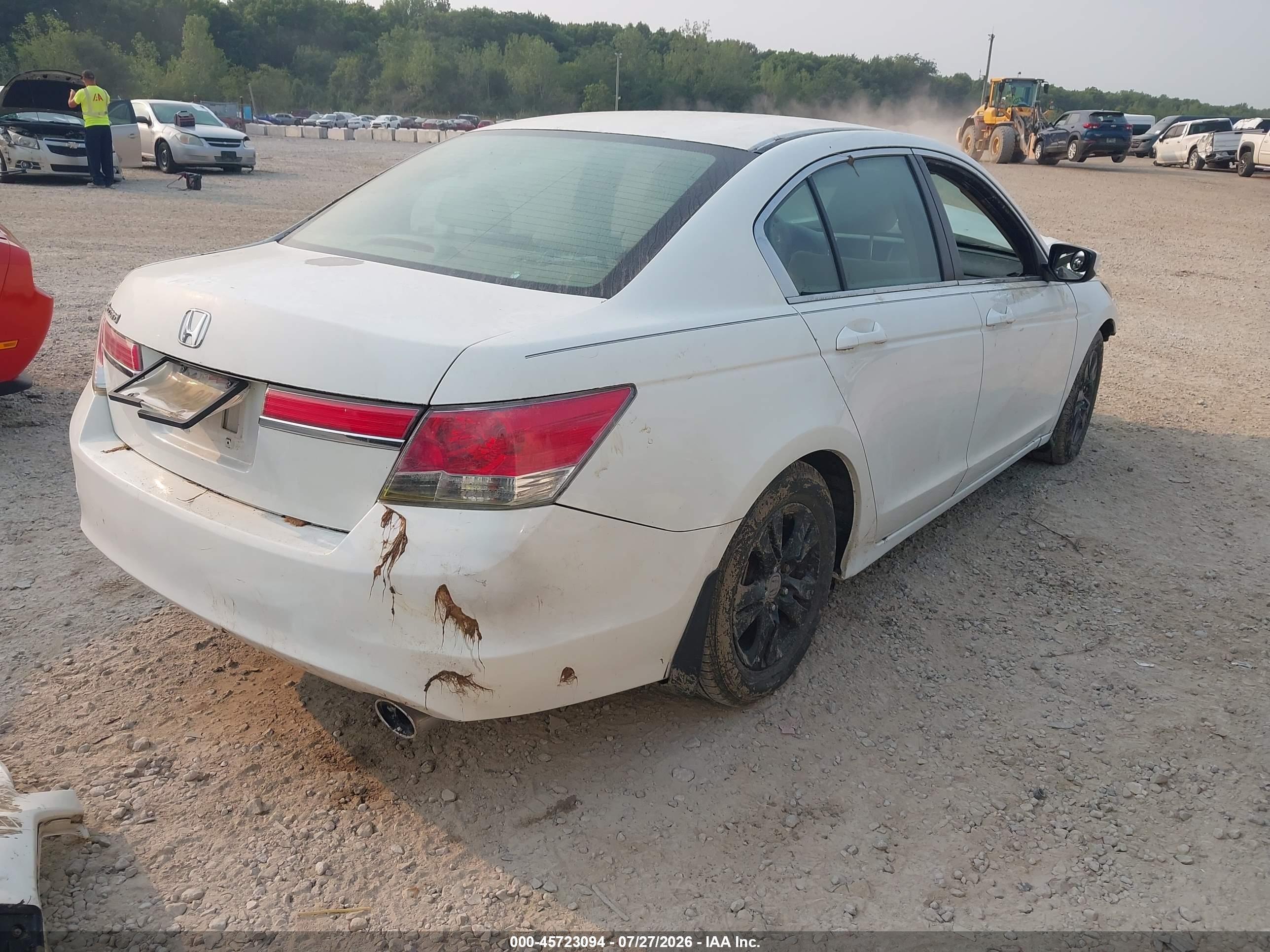 2011 Honda Accord 2.4 Lx-p White vin: 1HGCP2F43BA092640