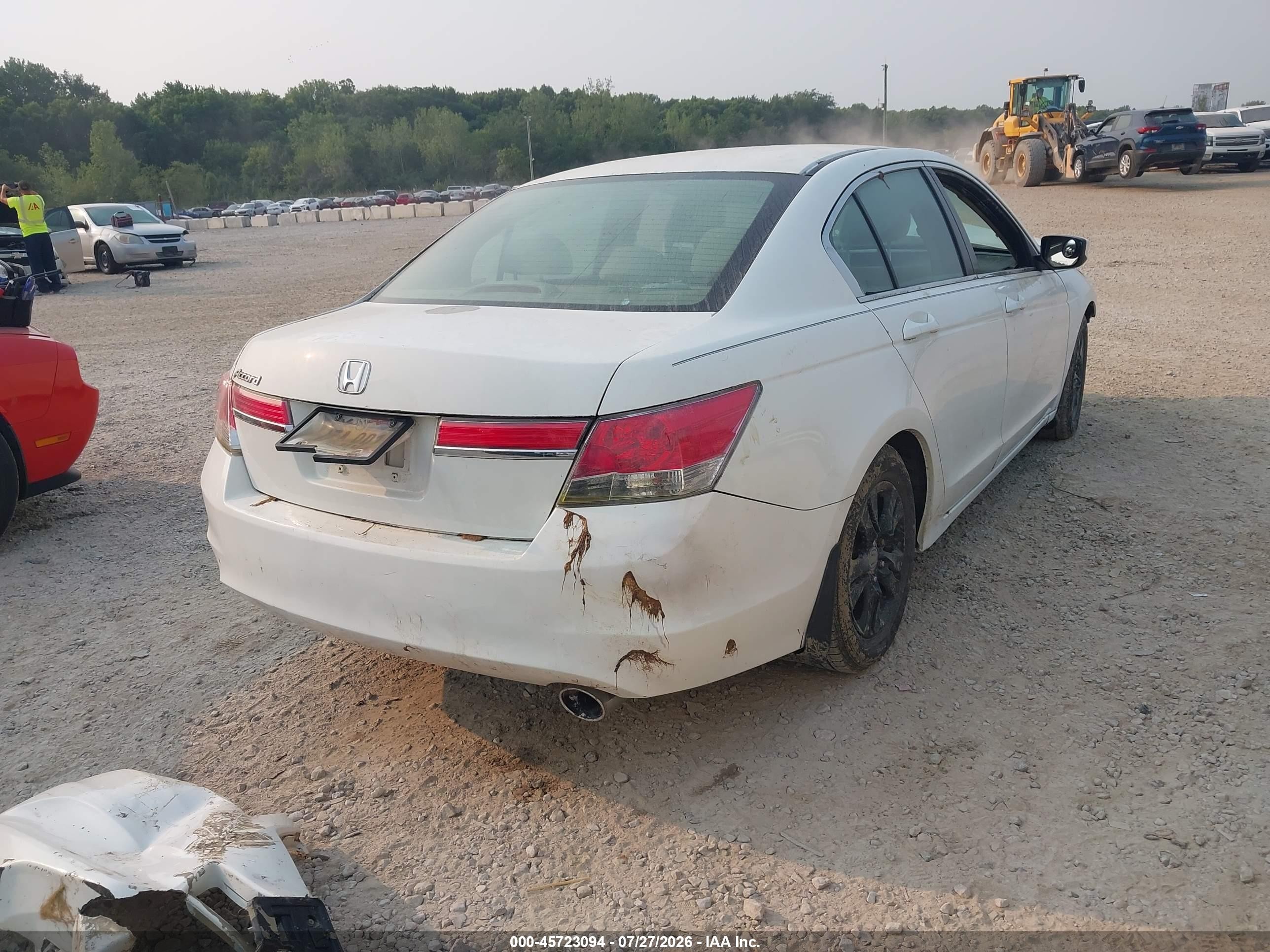 2011 Honda Accord 2.4 Lx-p White vin: 1HGCP2F43BA092640