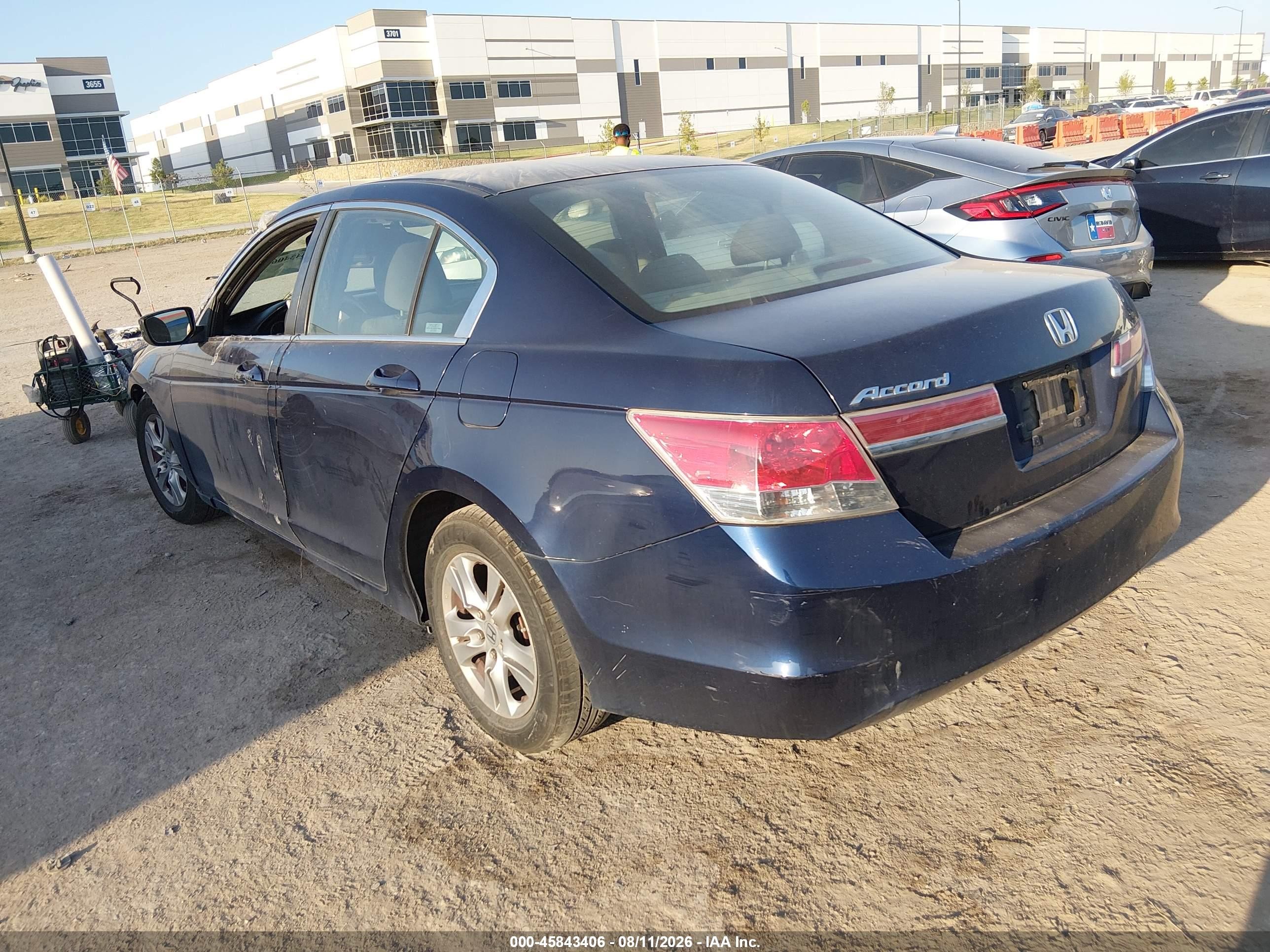 2011 Honda Accord 2.4 Lx-p Black vin: 1HGCP2F43BA122087