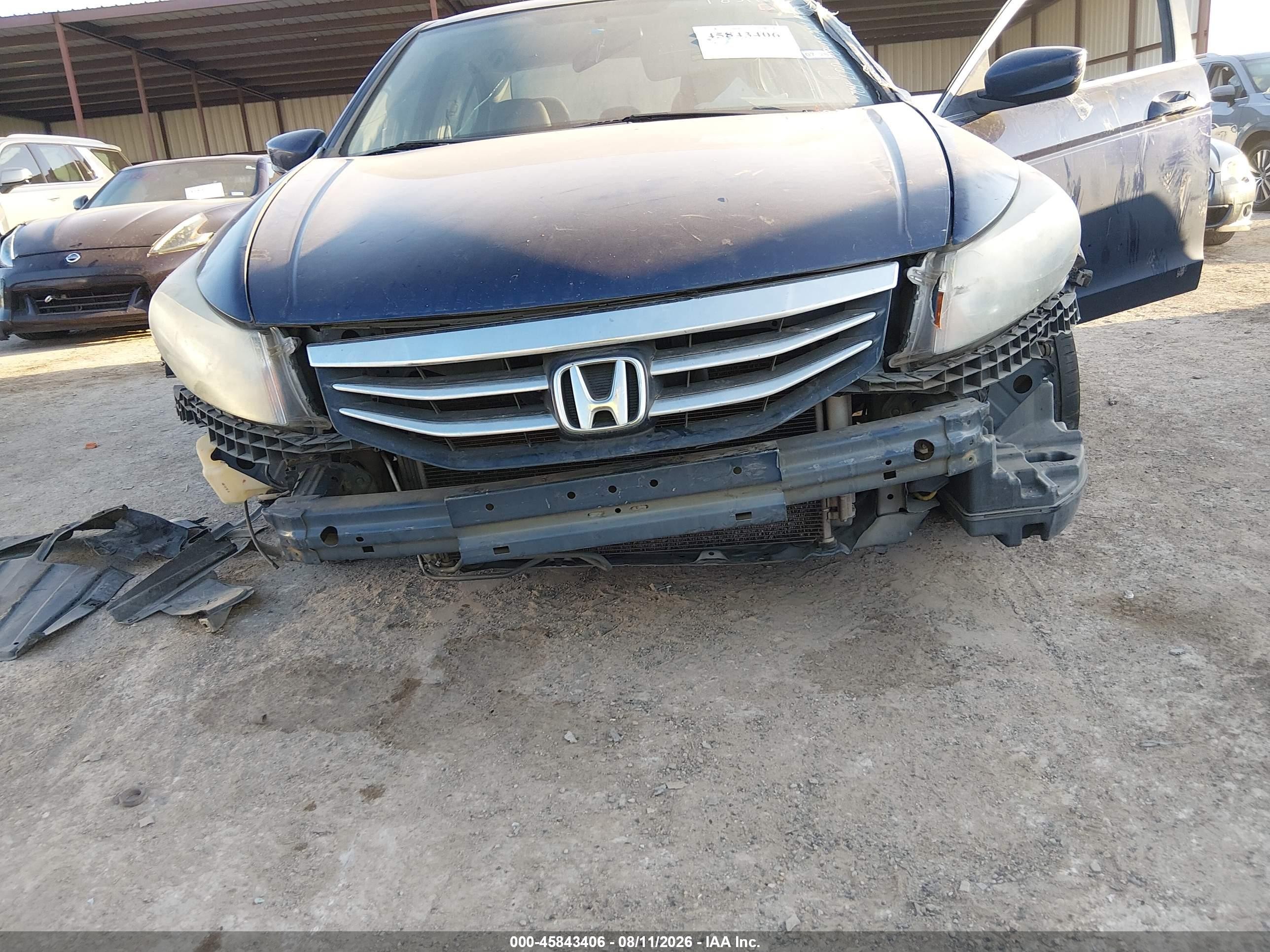 2011 Honda Accord 2.4 Lx-p Black vin: 1HGCP2F43BA122087