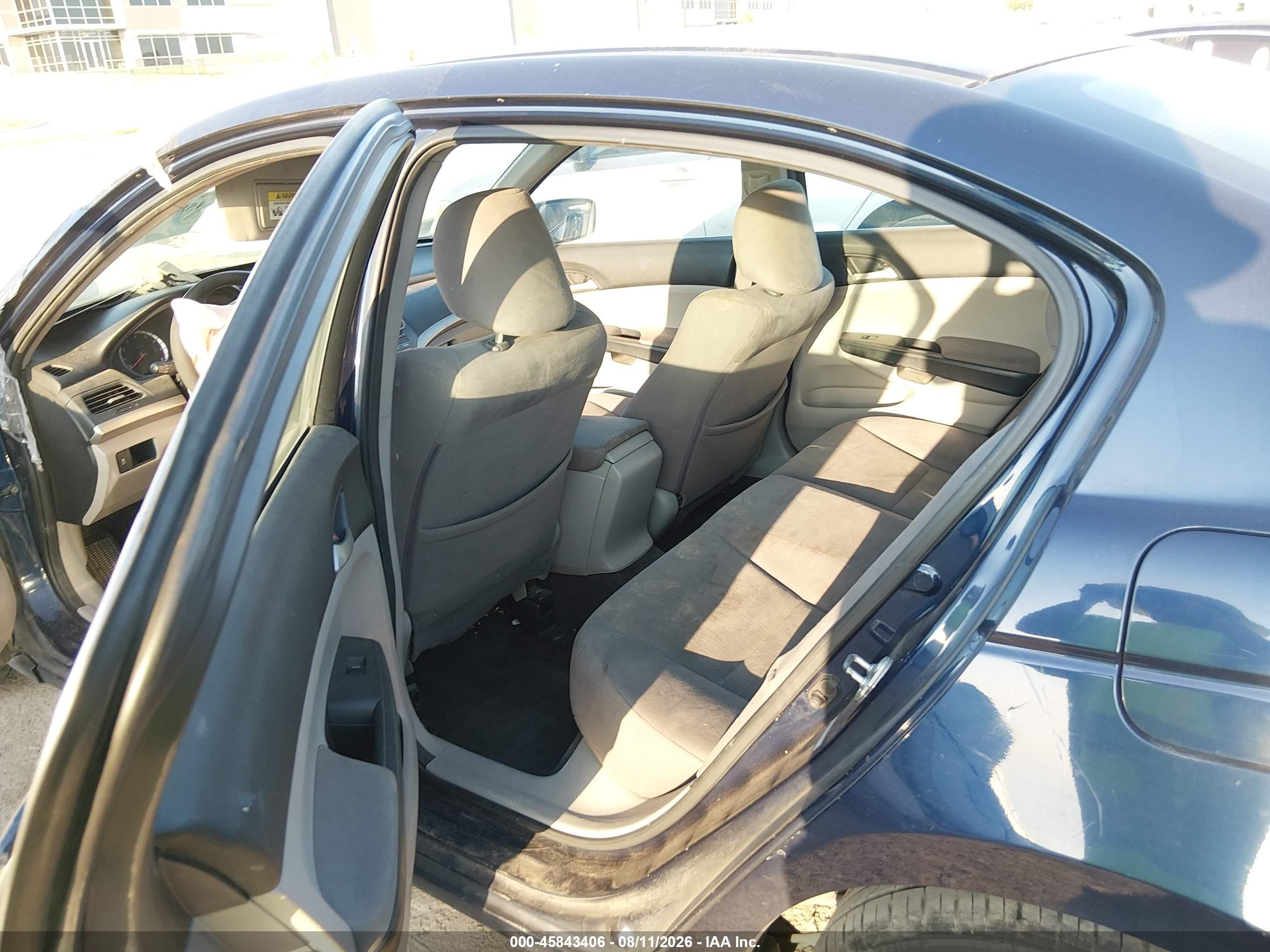 2011 Honda Accord 2.4 Lx-p Black vin: 1HGCP2F43BA122087