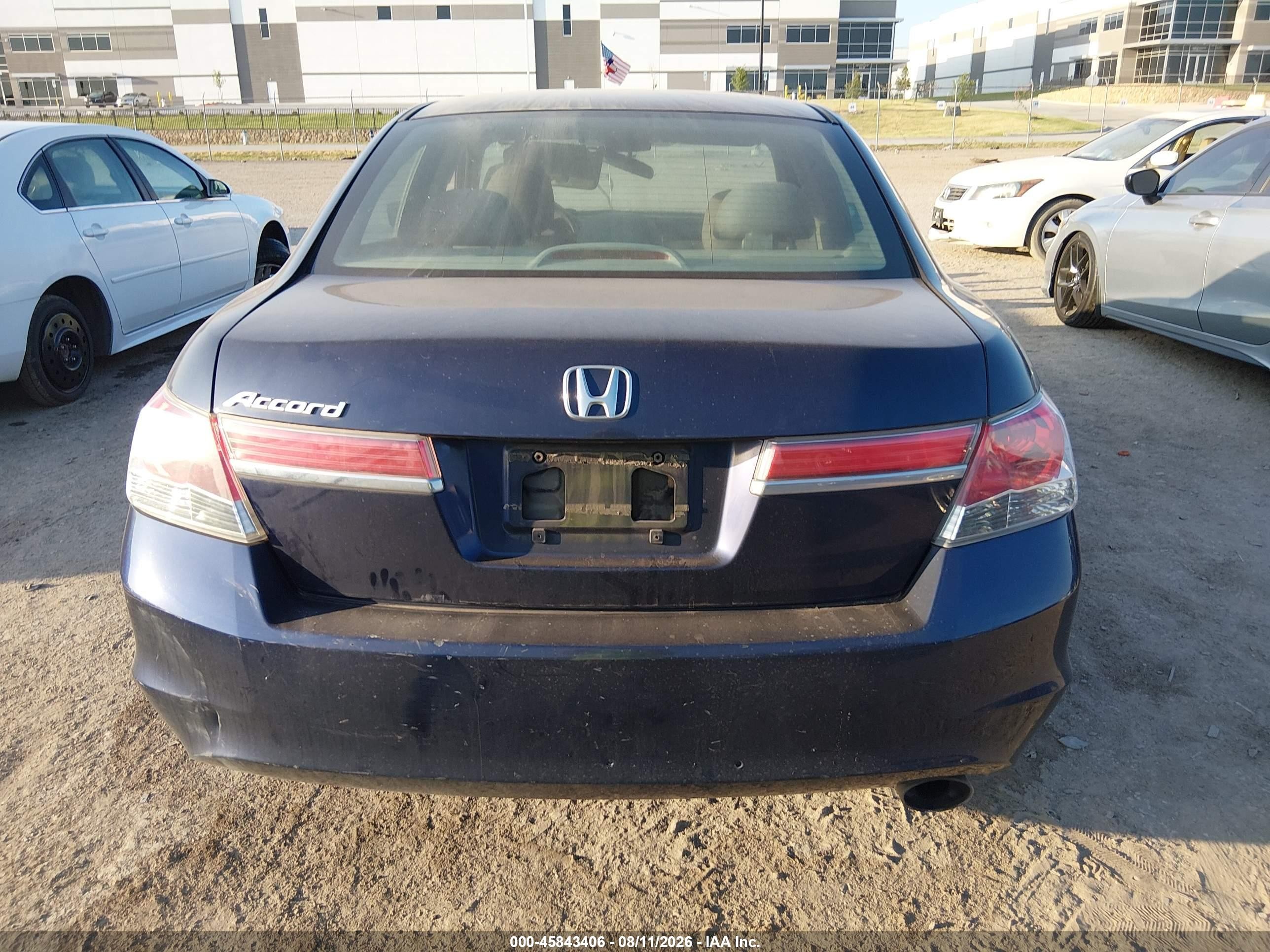 2011 Honda Accord 2.4 Lx-p Black vin: 1HGCP2F43BA122087