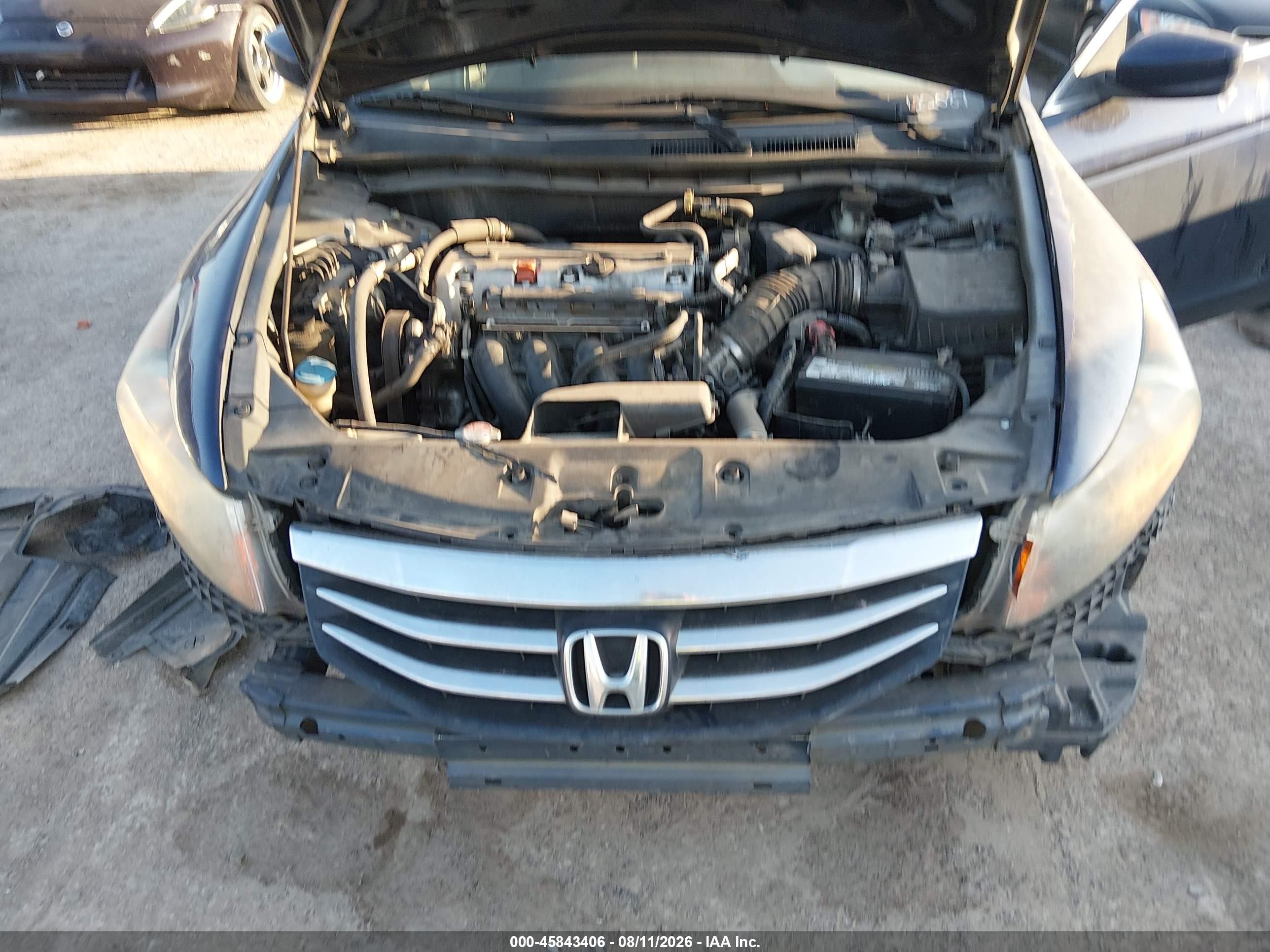 2011 Honda Accord 2.4 Lx-p Black vin: 1HGCP2F43BA122087