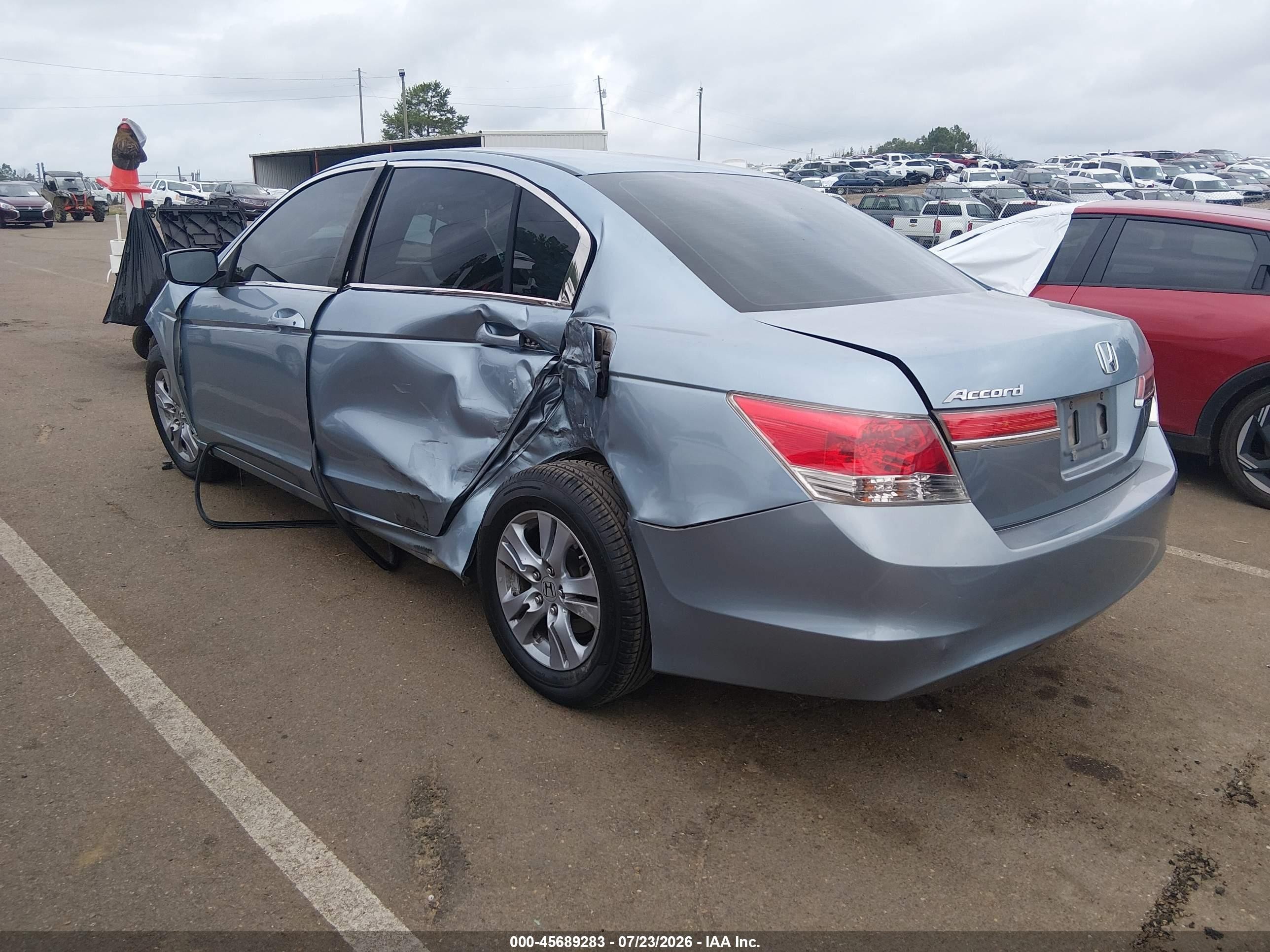 2011 Honda Accord 2.4 Lx-p Синий vin: 1HGCP2F43BA141514