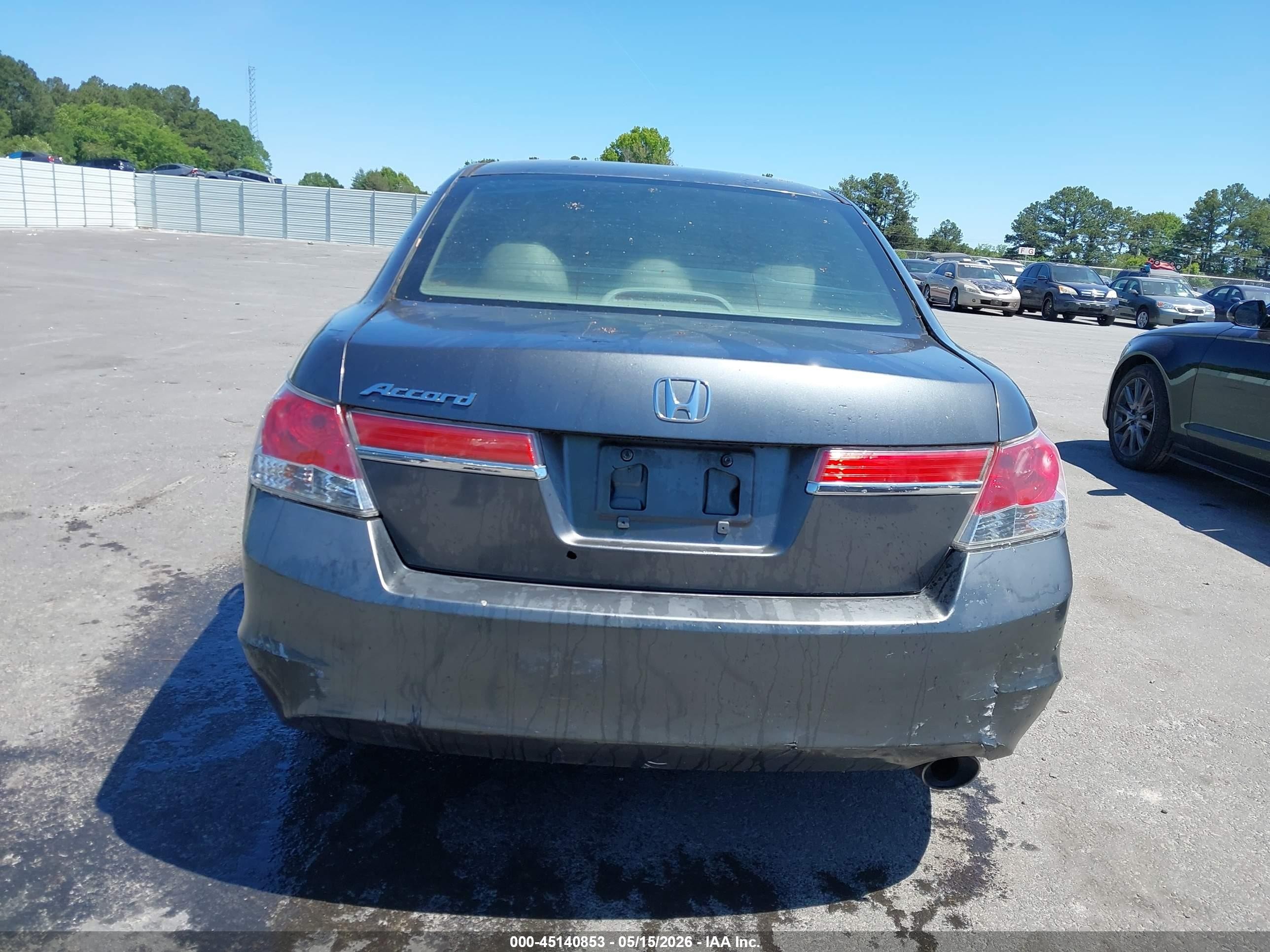 2012 Honda Accord 2.4 Lx-p Gray vin: 1HGCP2F43CA073832