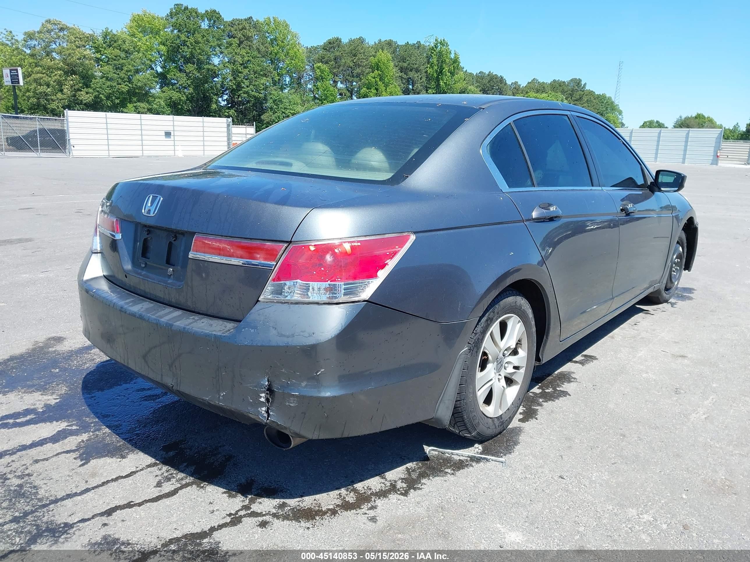 2012 Honda Accord 2.4 Lx-p Gray vin: 1HGCP2F43CA073832