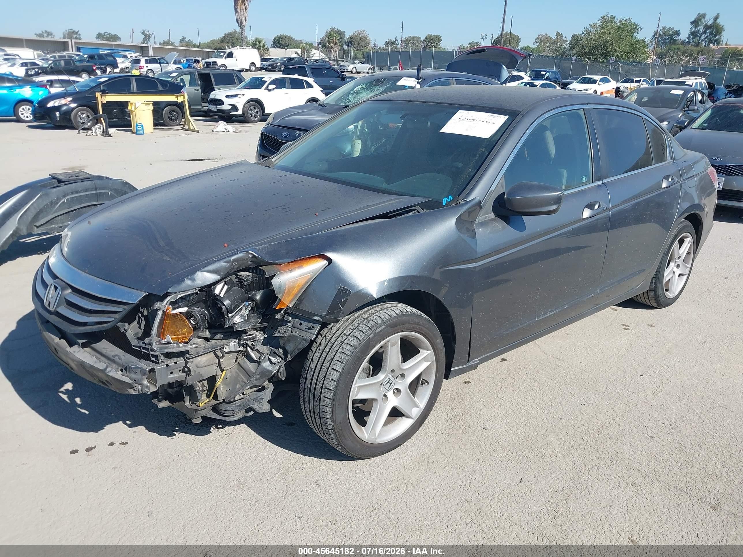 2012 Honda Accord 2.4 Lx-p Gray vin: 1HGCP2F43CA119451
