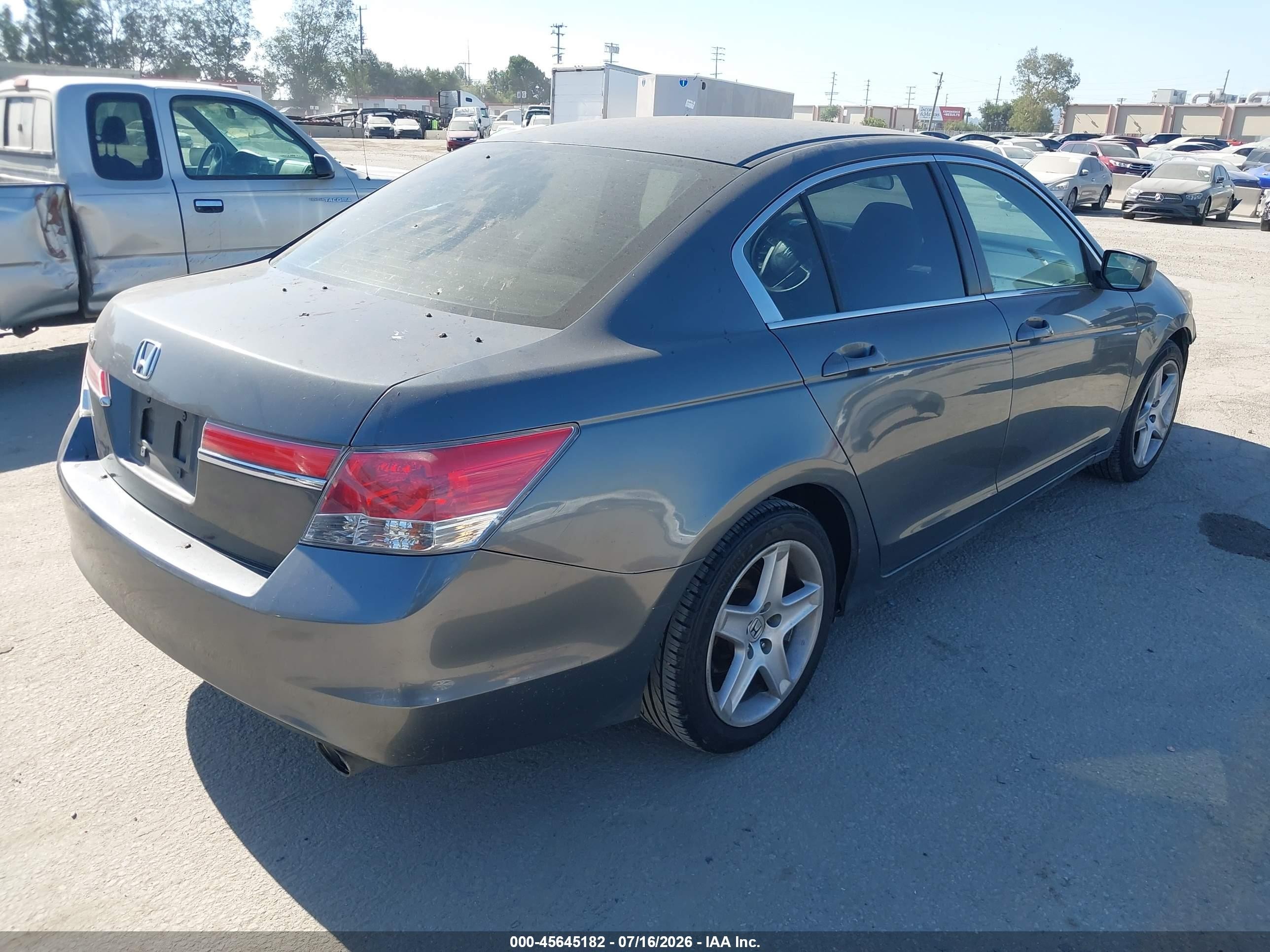2012 Honda Accord 2.4 Lx-p Gray vin: 1HGCP2F43CA119451