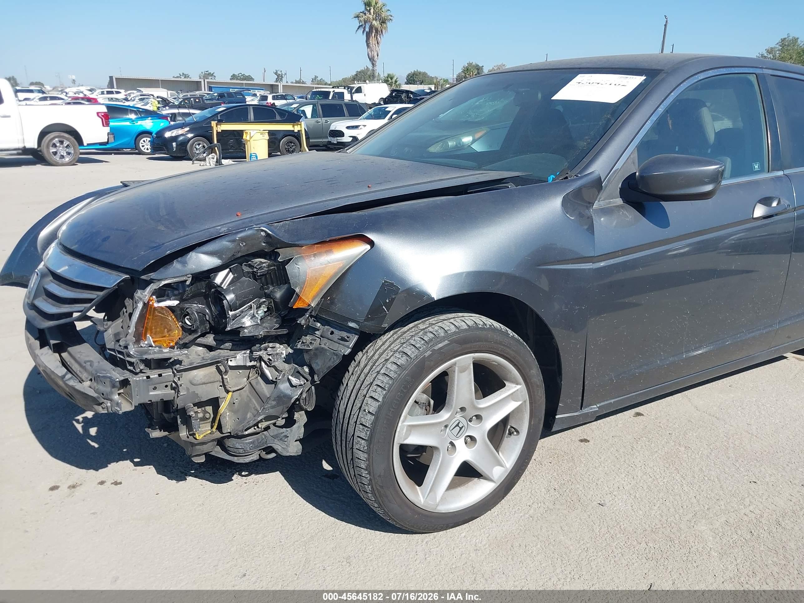 2012 Honda Accord 2.4 Lx-p Gray vin: 1HGCP2F43CA119451