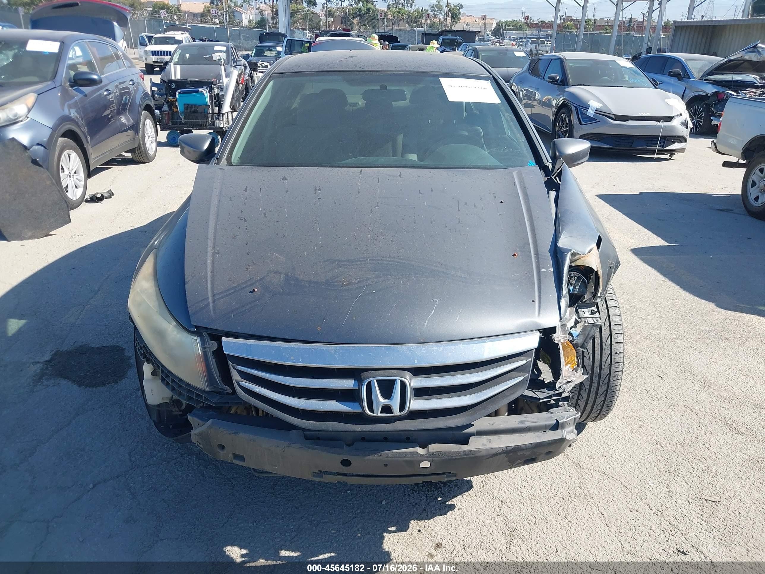 2012 Honda Accord 2.4 Lx-p Gray vin: 1HGCP2F43CA119451