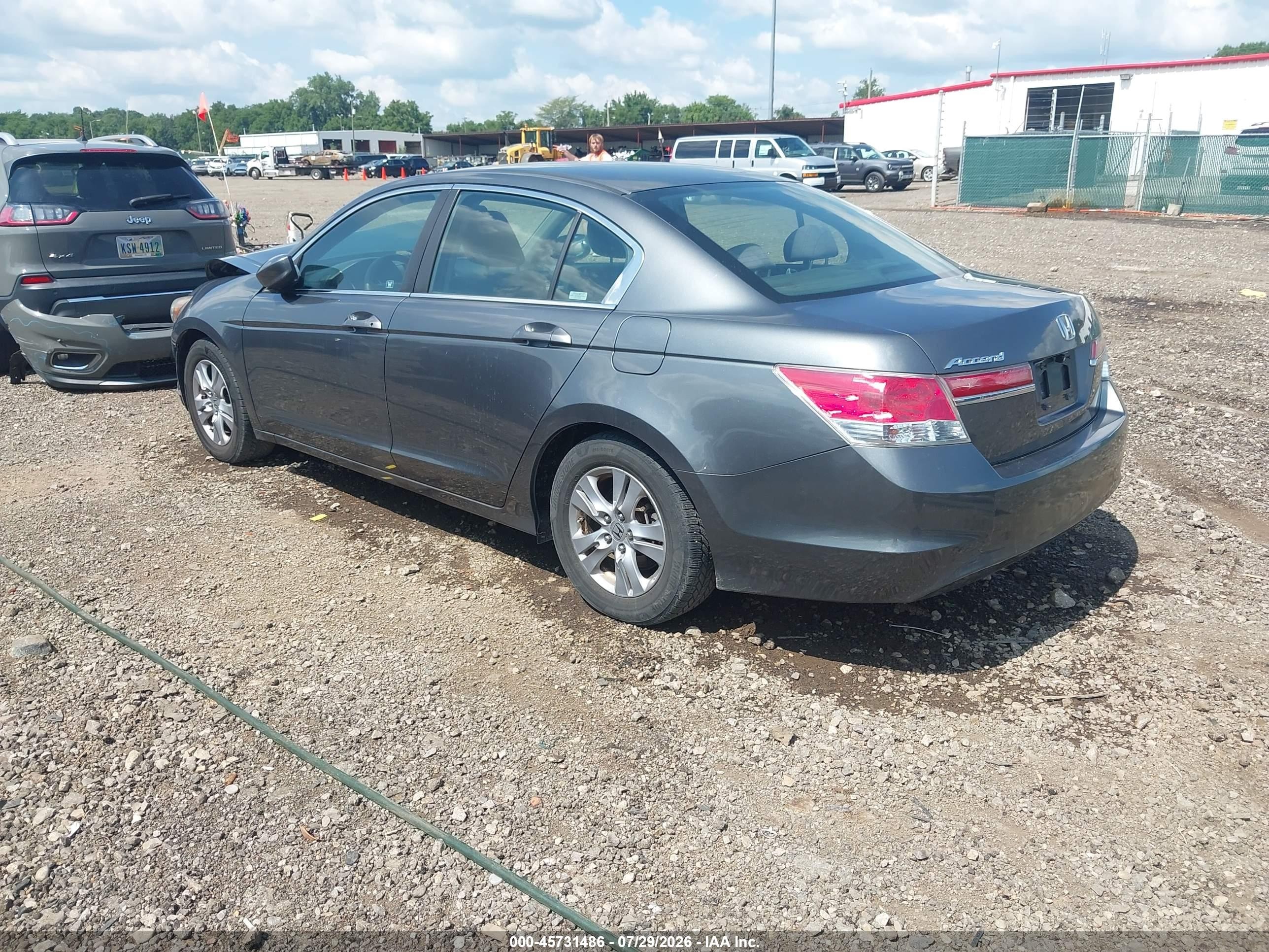 2012 Honda Accord 2.4 Lx-p Gray vin: 1HGCP2F43CA154944