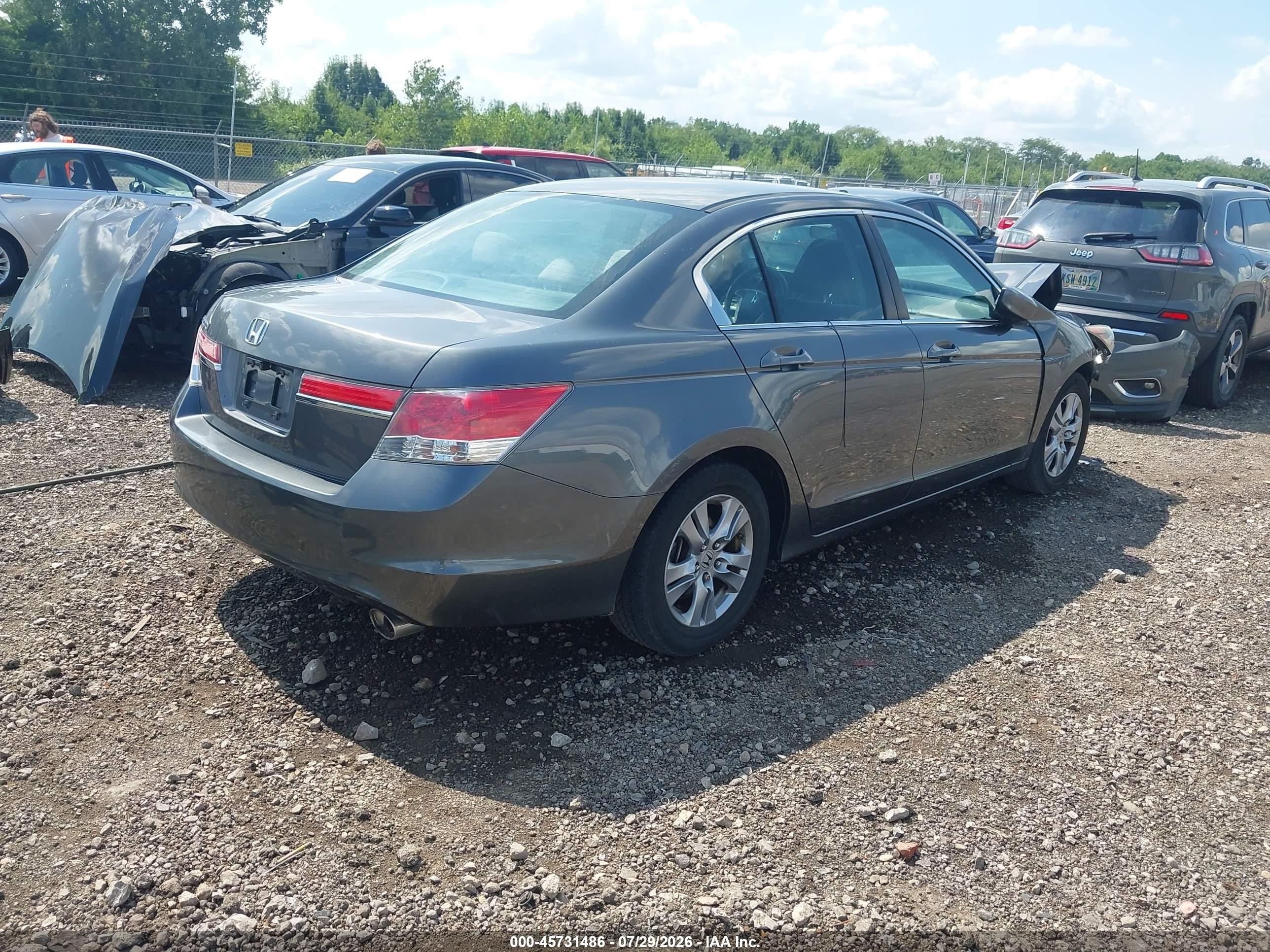 2012 Honda Accord 2.4 Lx-p Gray vin: 1HGCP2F43CA154944