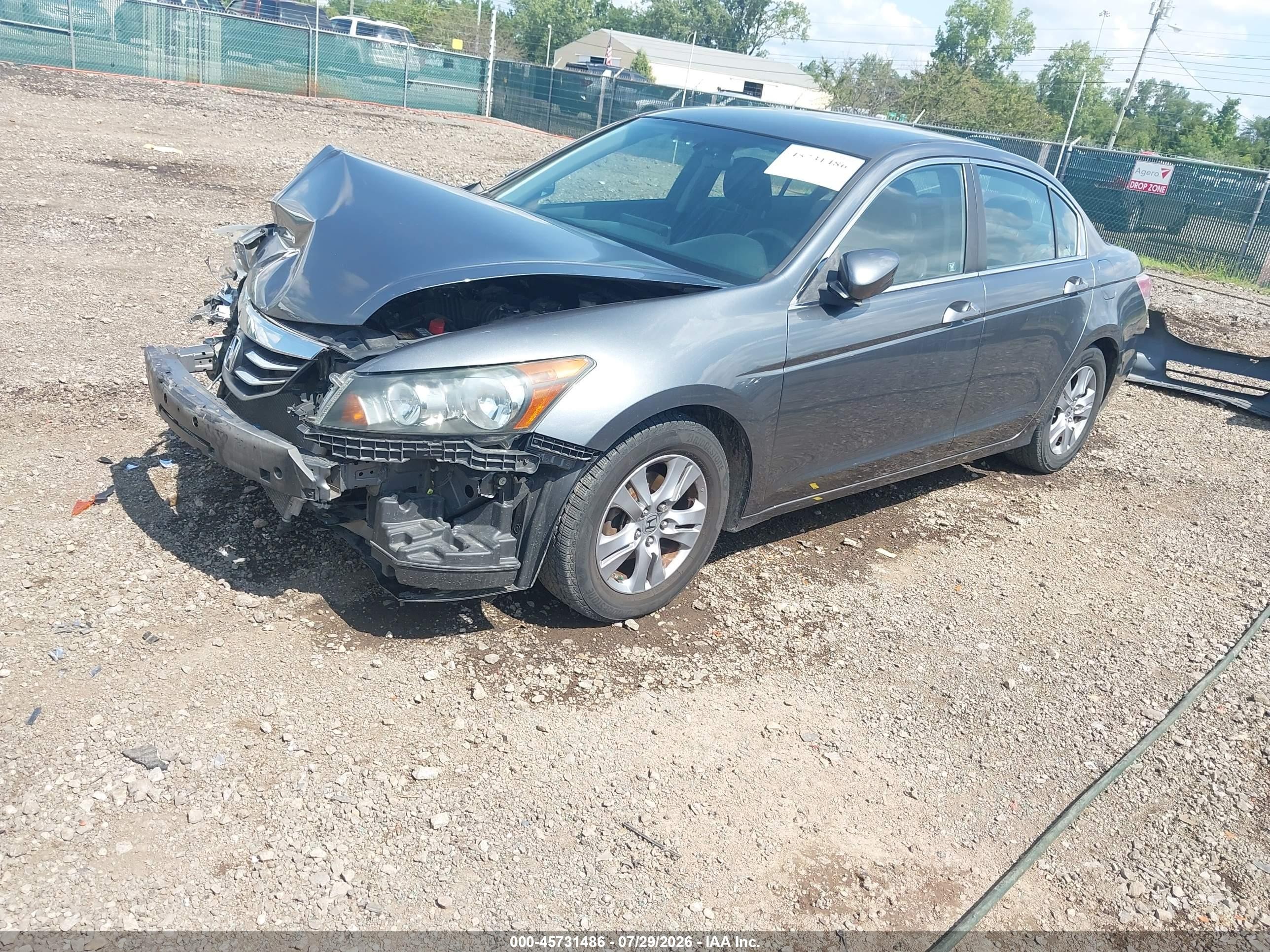 2012 Honda Accord 2.4 Lx-p Gray vin: 1HGCP2F43CA154944