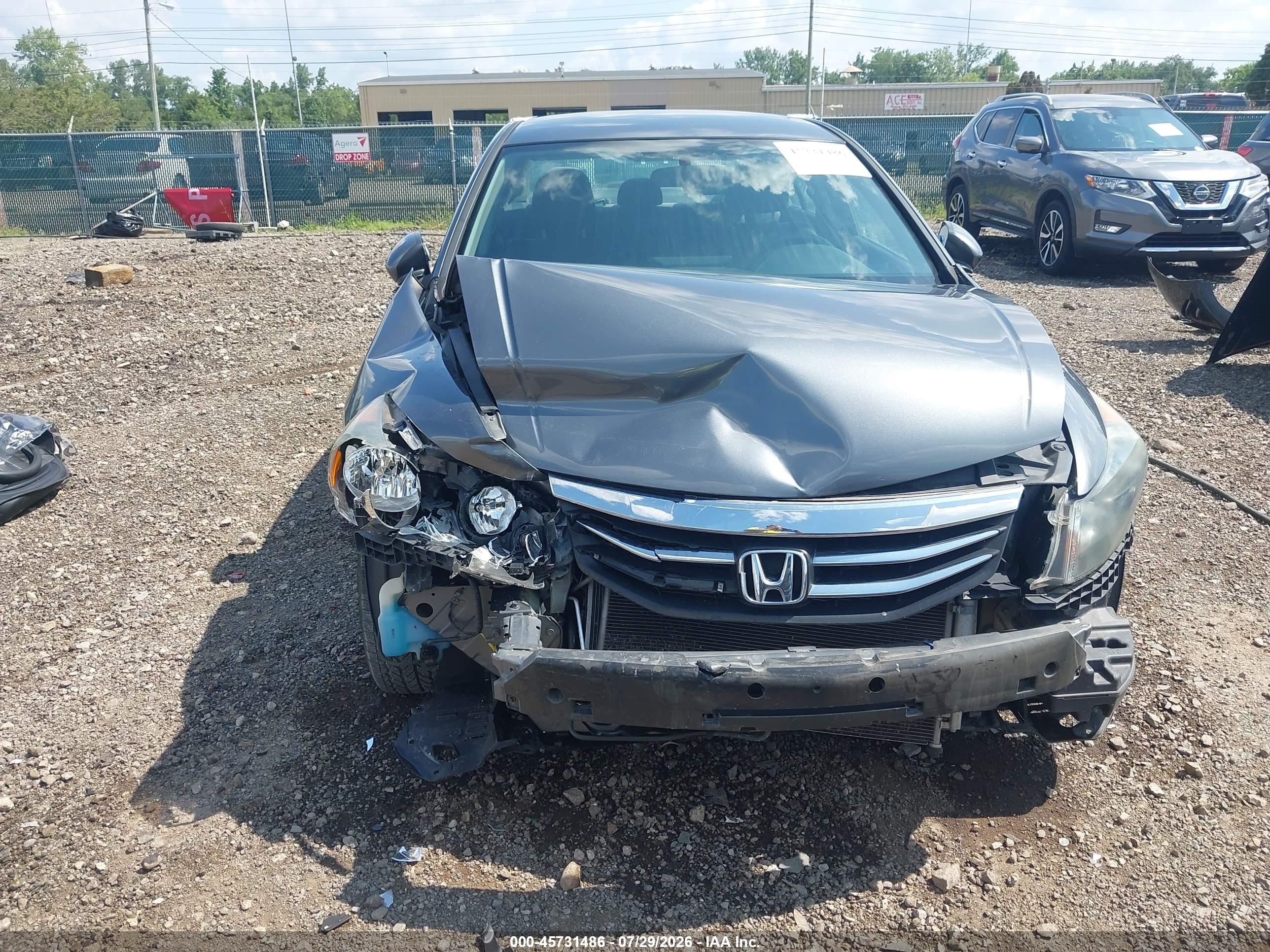 2012 Honda Accord 2.4 Lx-p Gray vin: 1HGCP2F43CA154944