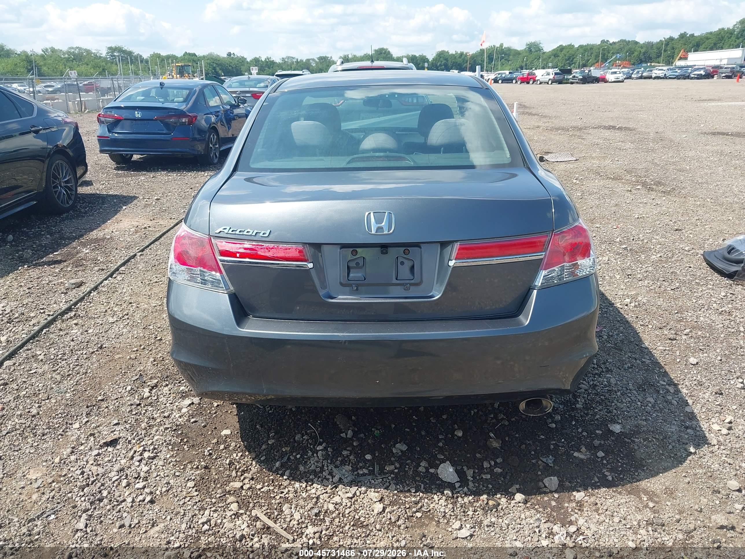 2012 Honda Accord 2.4 Lx-p Gray vin: 1HGCP2F43CA154944
