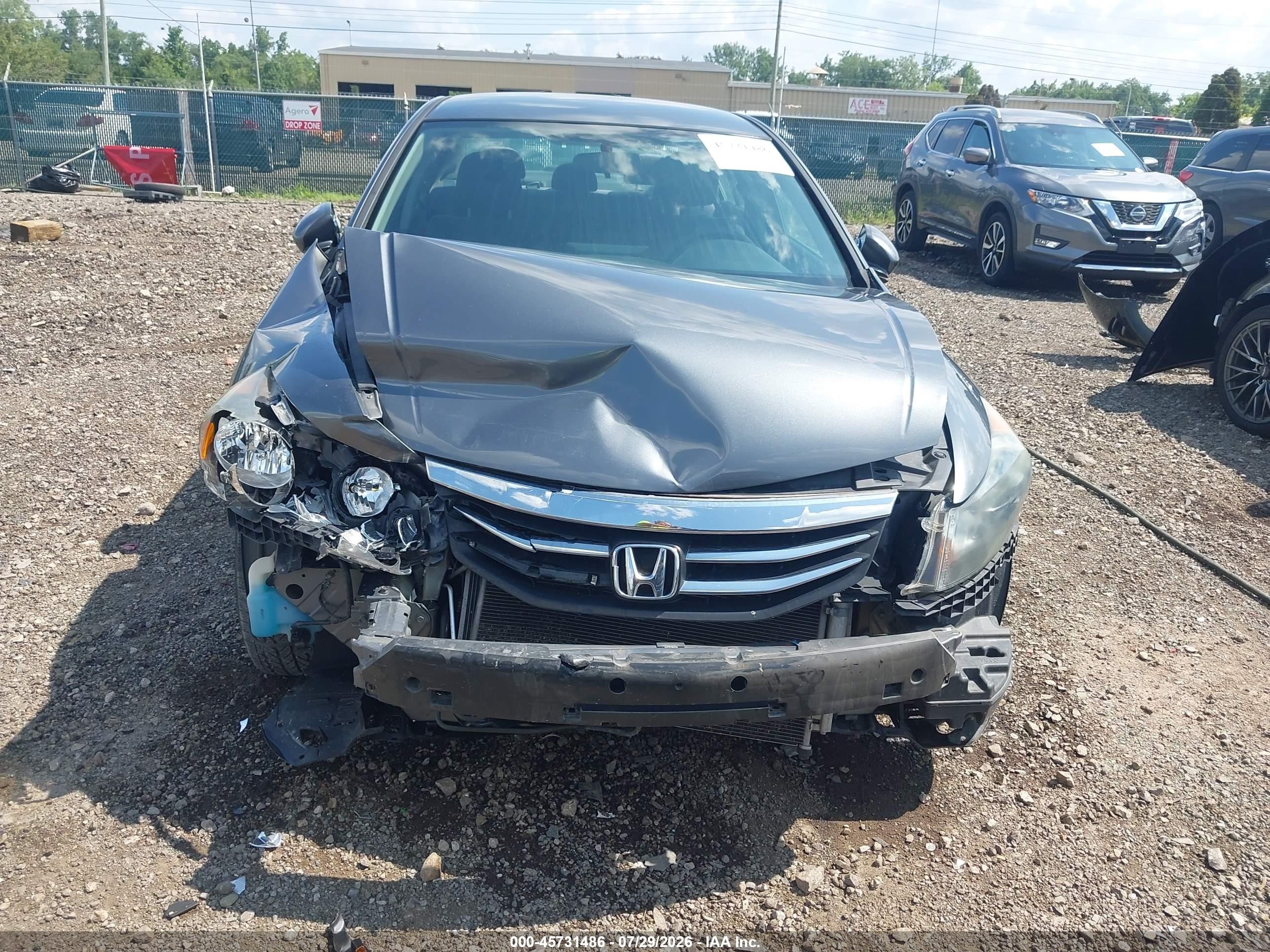 2012 Honda Accord 2.4 Lx-p Gray vin: 1HGCP2F43CA154944