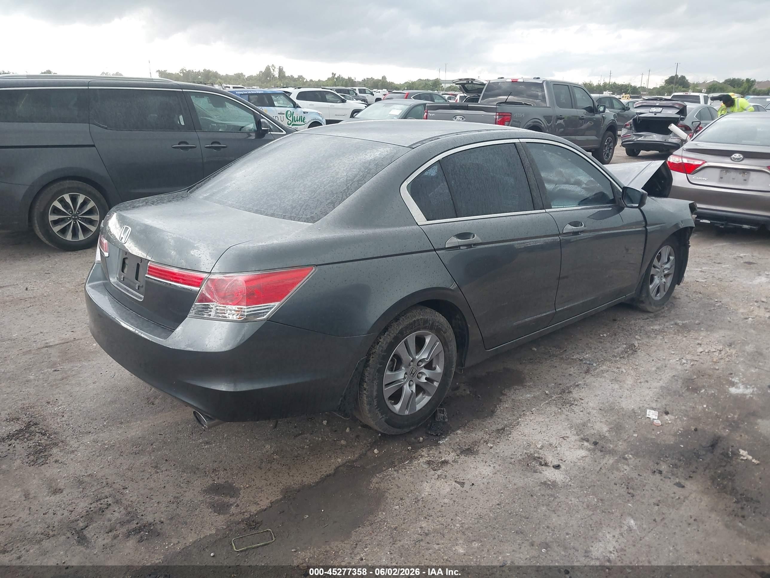 2012 Honda Accord 2.4 Lx-p Gray vin: 1HGCP2F43CA203818