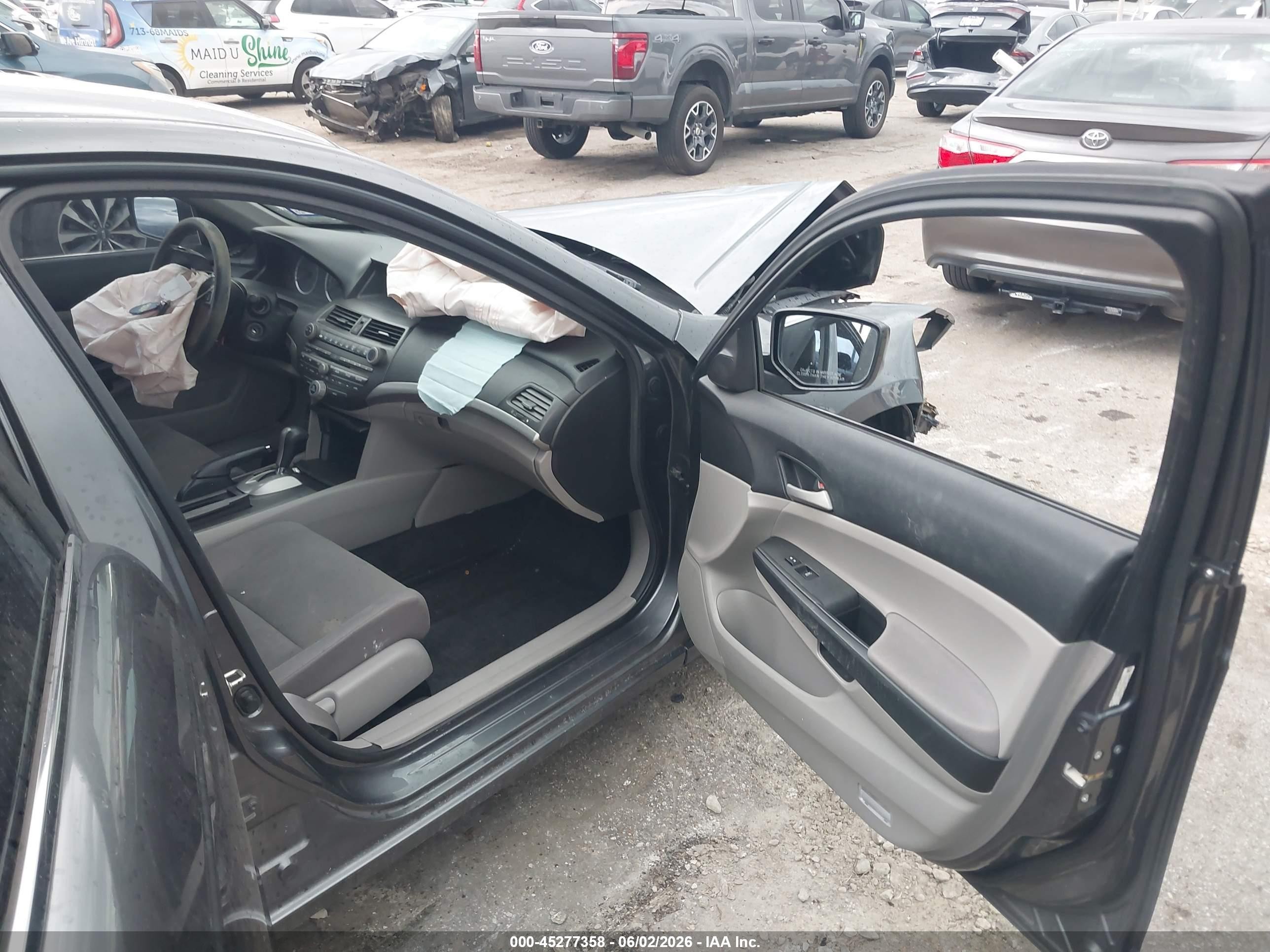 2012 Honda Accord 2.4 Lx-p Gray vin: 1HGCP2F43CA203818