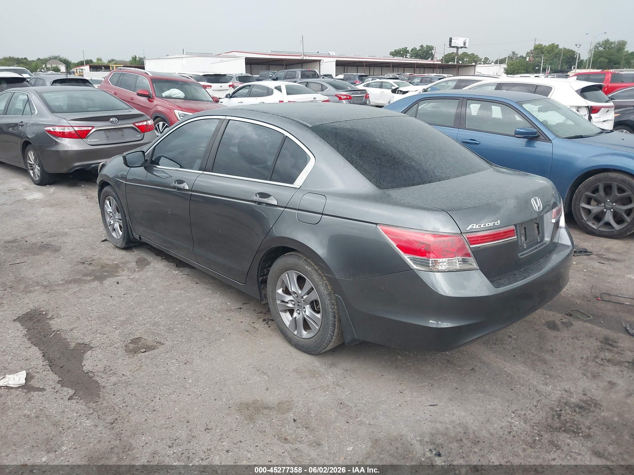 2012 Honda Accord 2.4 Lx-p Gray vin: 1HGCP2F43CA203818