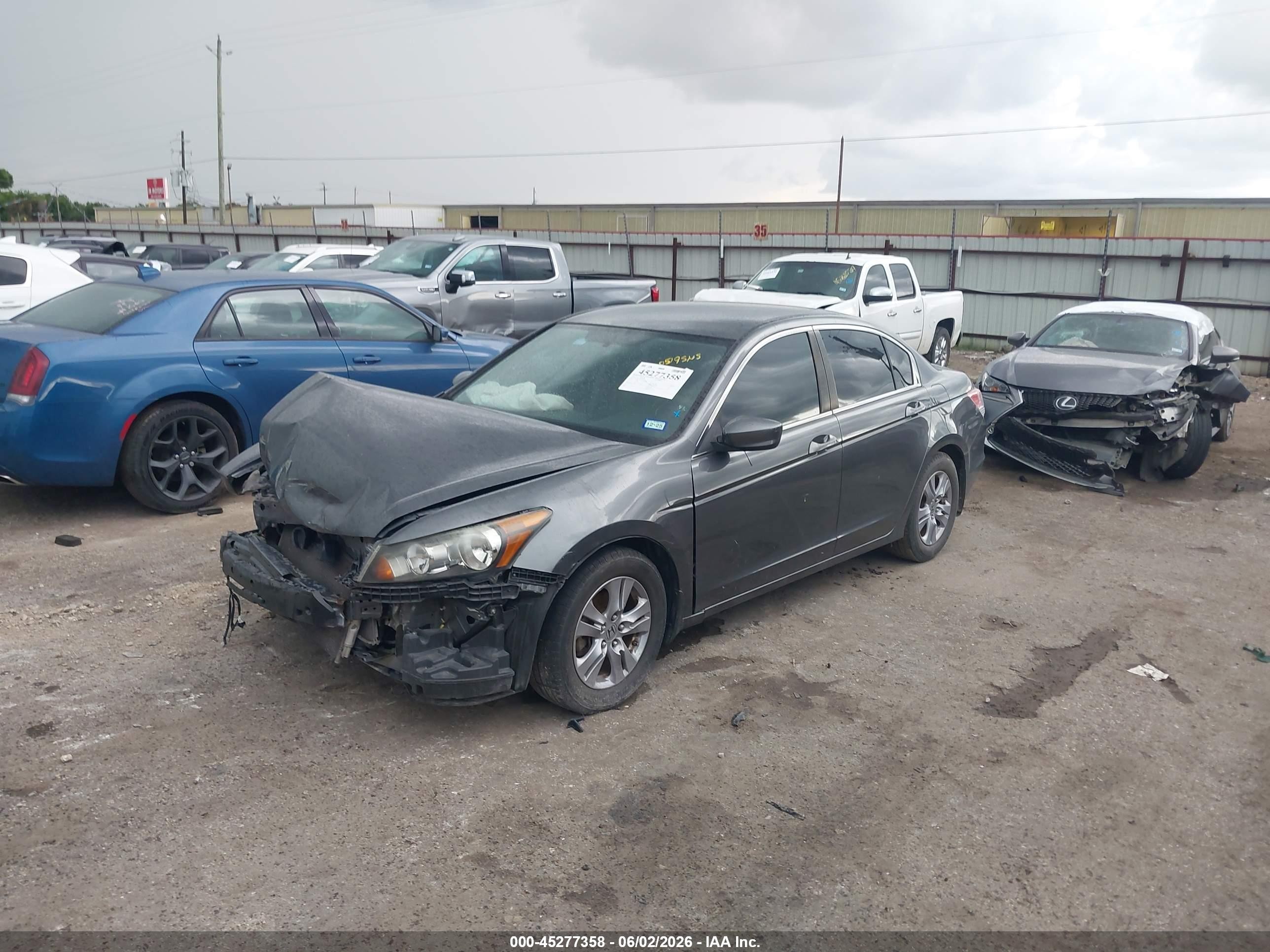 2012 Honda Accord 2.4 Lx-p Gray vin: 1HGCP2F43CA203818