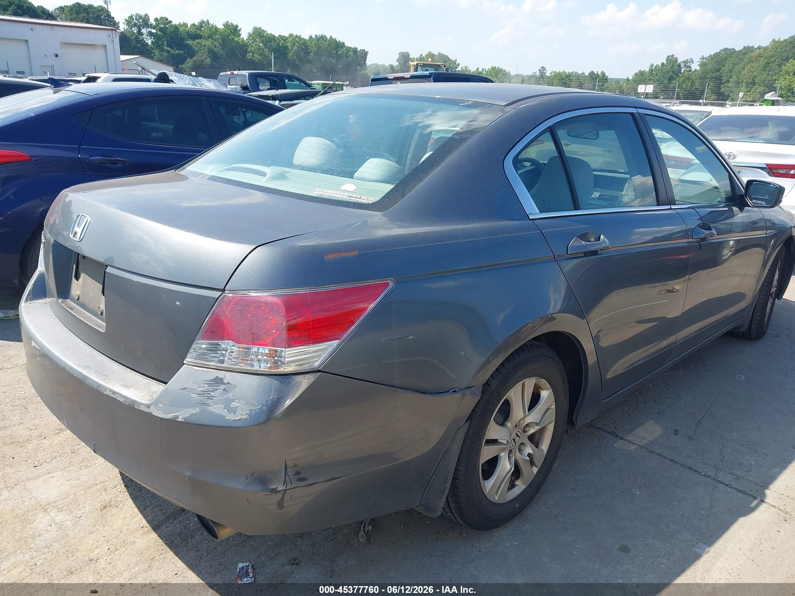 2010 Honda Accord 2.4 Lx-p Gray vin: 1HGCP2F44AA123957