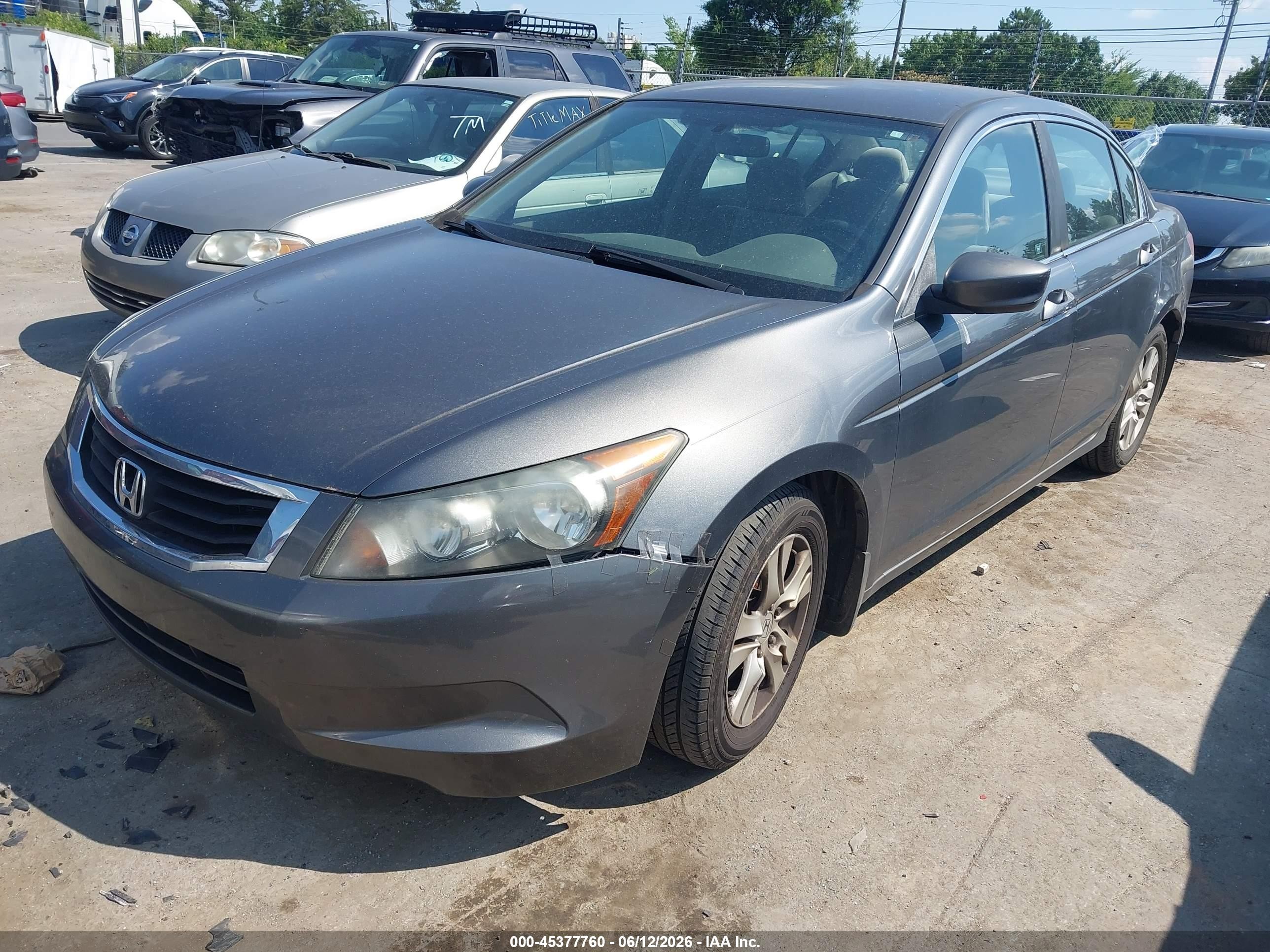 2010 Honda Accord 2.4 Lx-p Gray vin: 1HGCP2F44AA123957