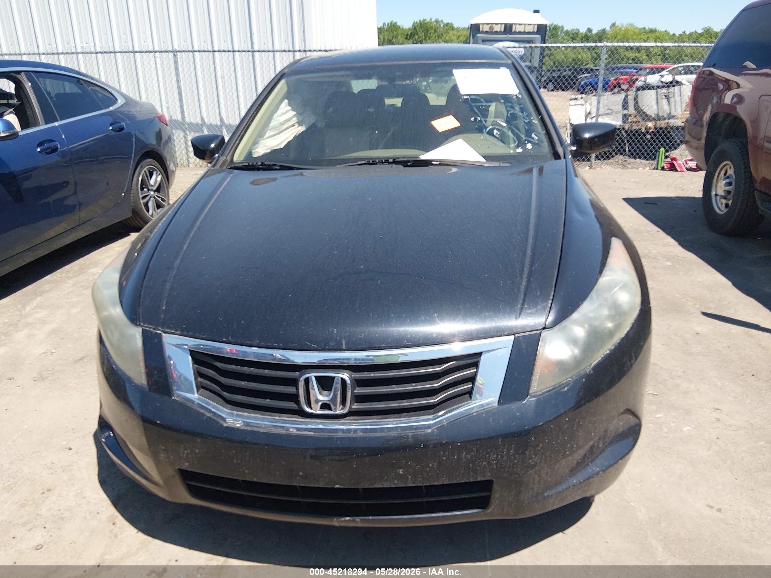 2010 Honda Accord 2.4 Lx-p Black vin: 1HGCP2F44AA181129
