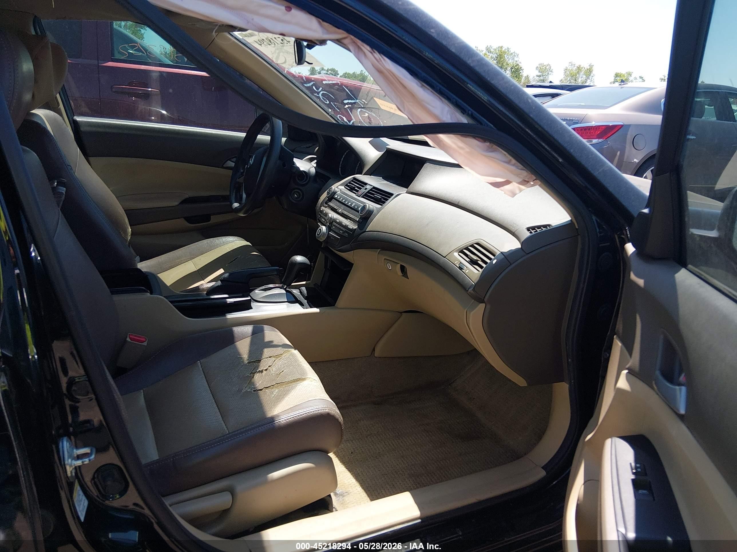 2010 Honda Accord 2.4 Lx-p Black vin: 1HGCP2F44AA181129