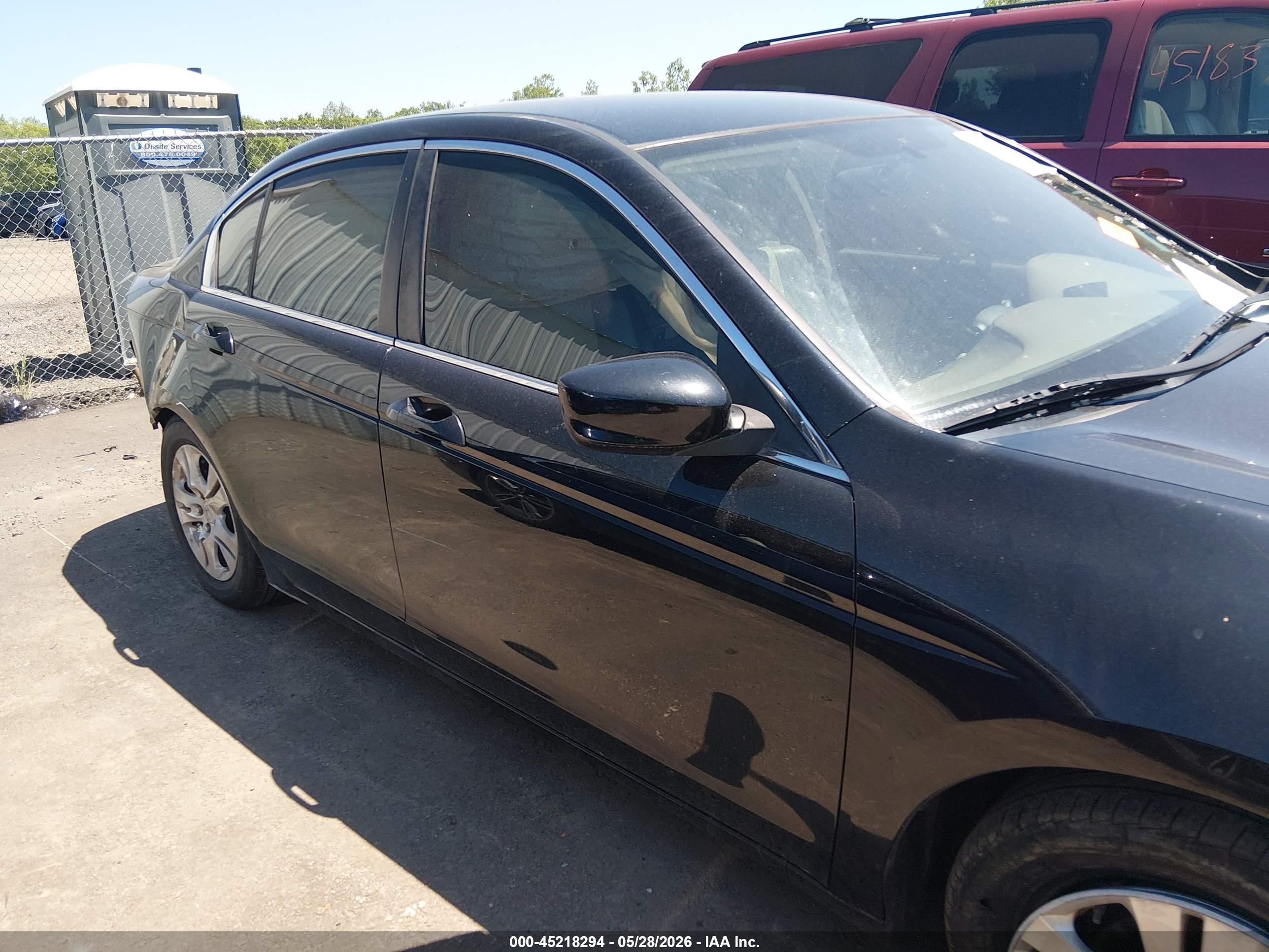 2010 Honda Accord 2.4 Lx-p Black vin: 1HGCP2F44AA181129