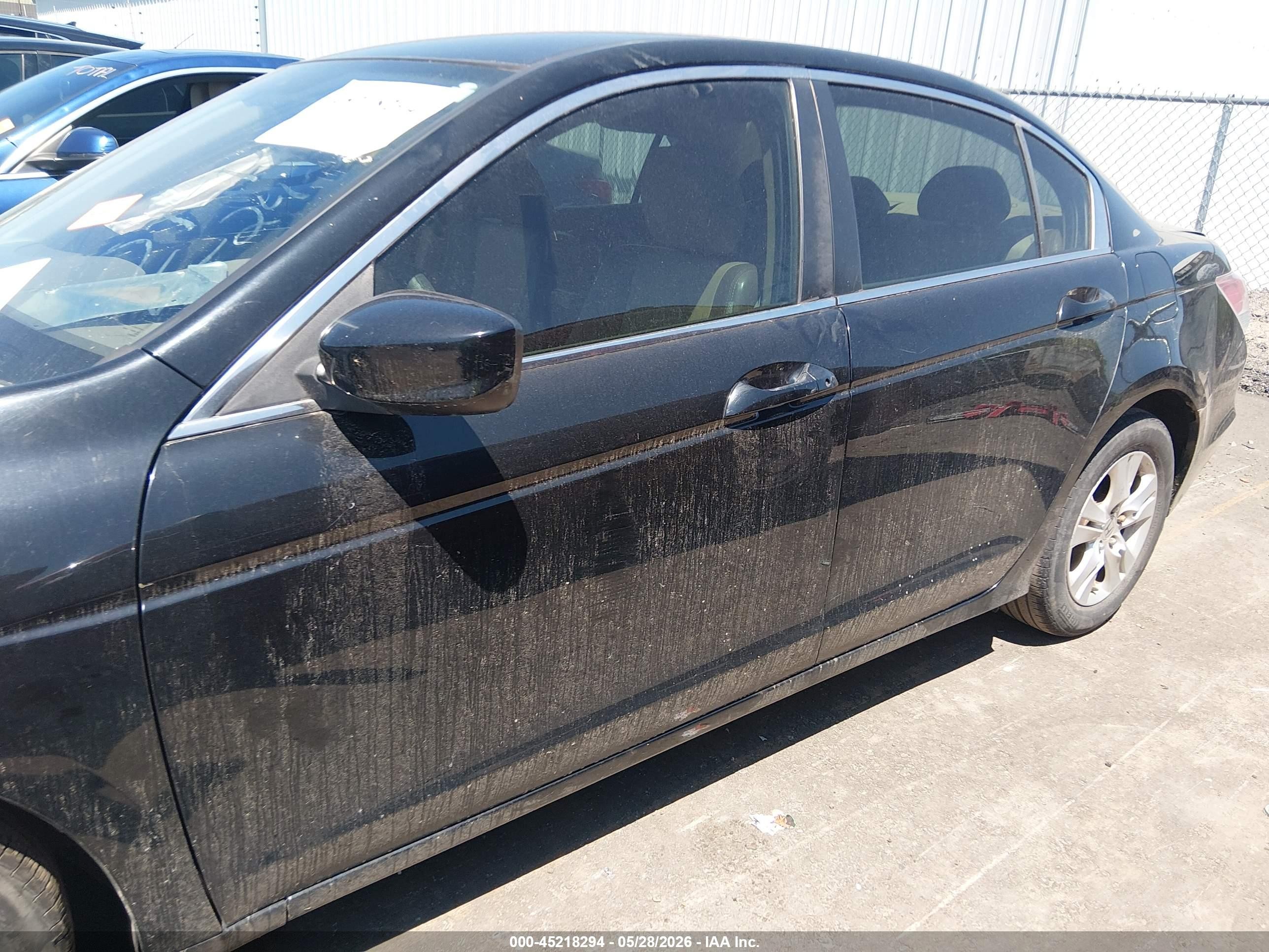 2010 Honda Accord 2.4 Lx-p Black vin: 1HGCP2F44AA181129
