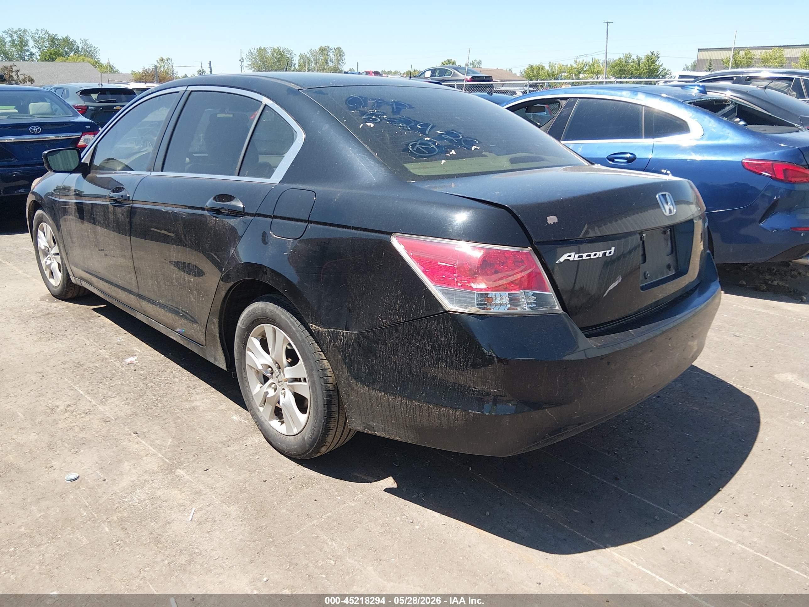 2010 Honda Accord 2.4 Lx-p Black vin: 1HGCP2F44AA181129