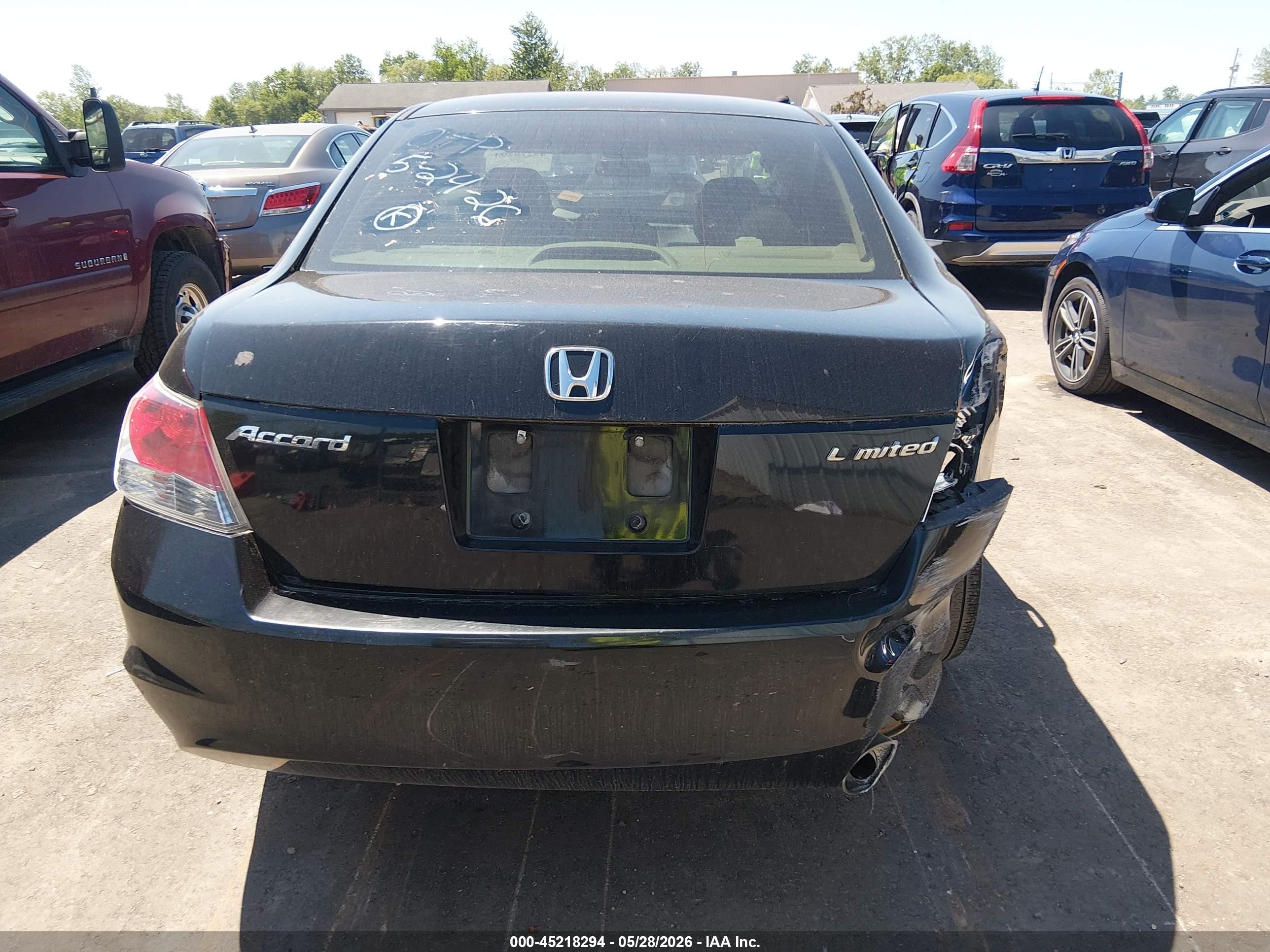 2010 Honda Accord 2.4 Lx-p Black vin: 1HGCP2F44AA181129