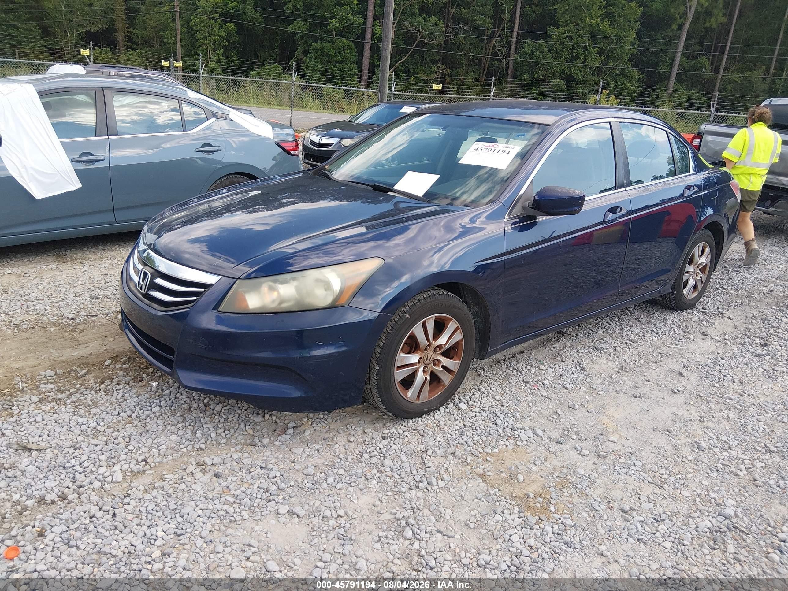 2011 Honda Accord 2.4 Lx-p Синий vin: 1HGCP2F44BA080853