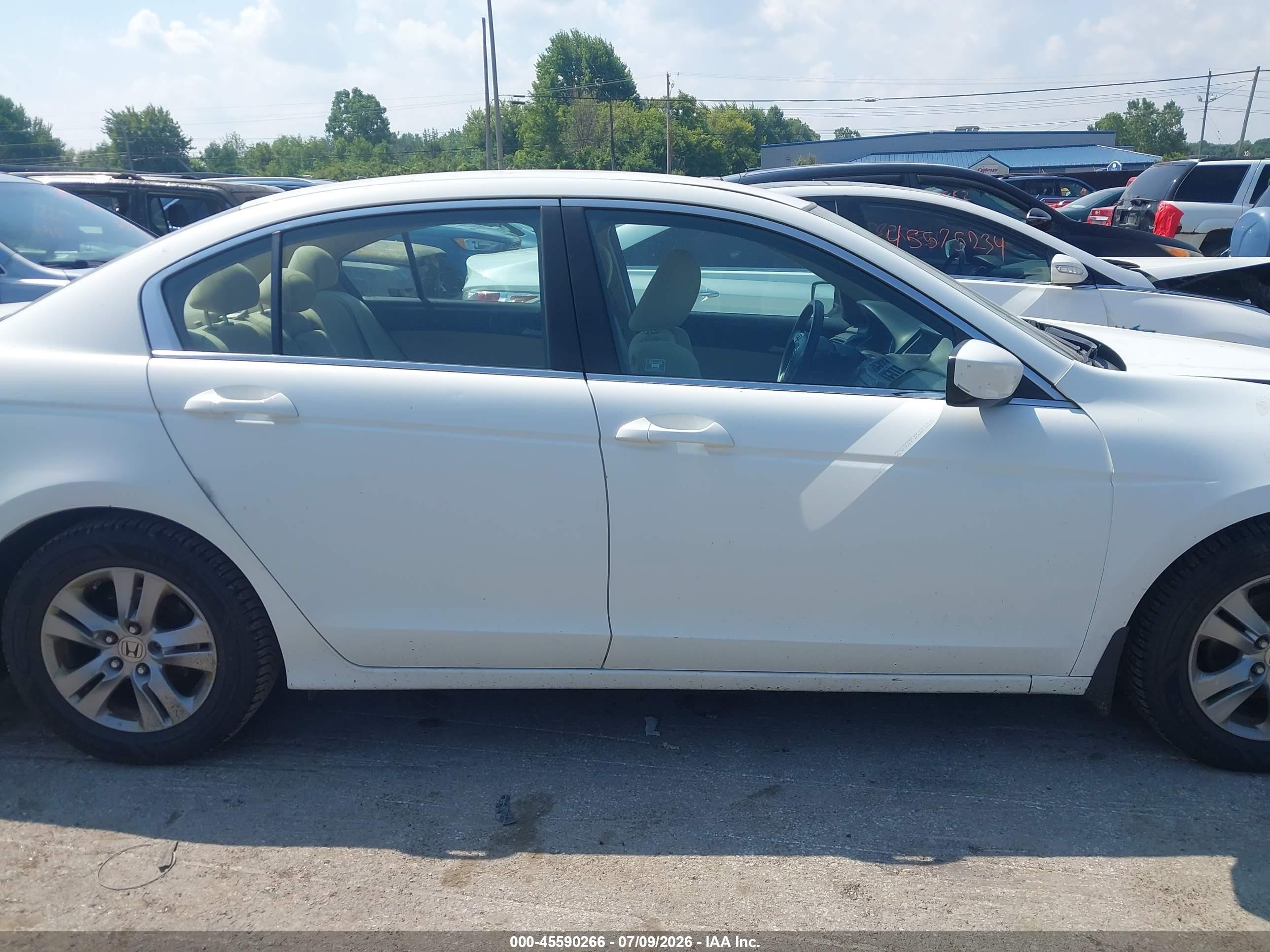 2012 Honda Accord 2.4 Lx-p White vin: 1HGCP2F44CA009217