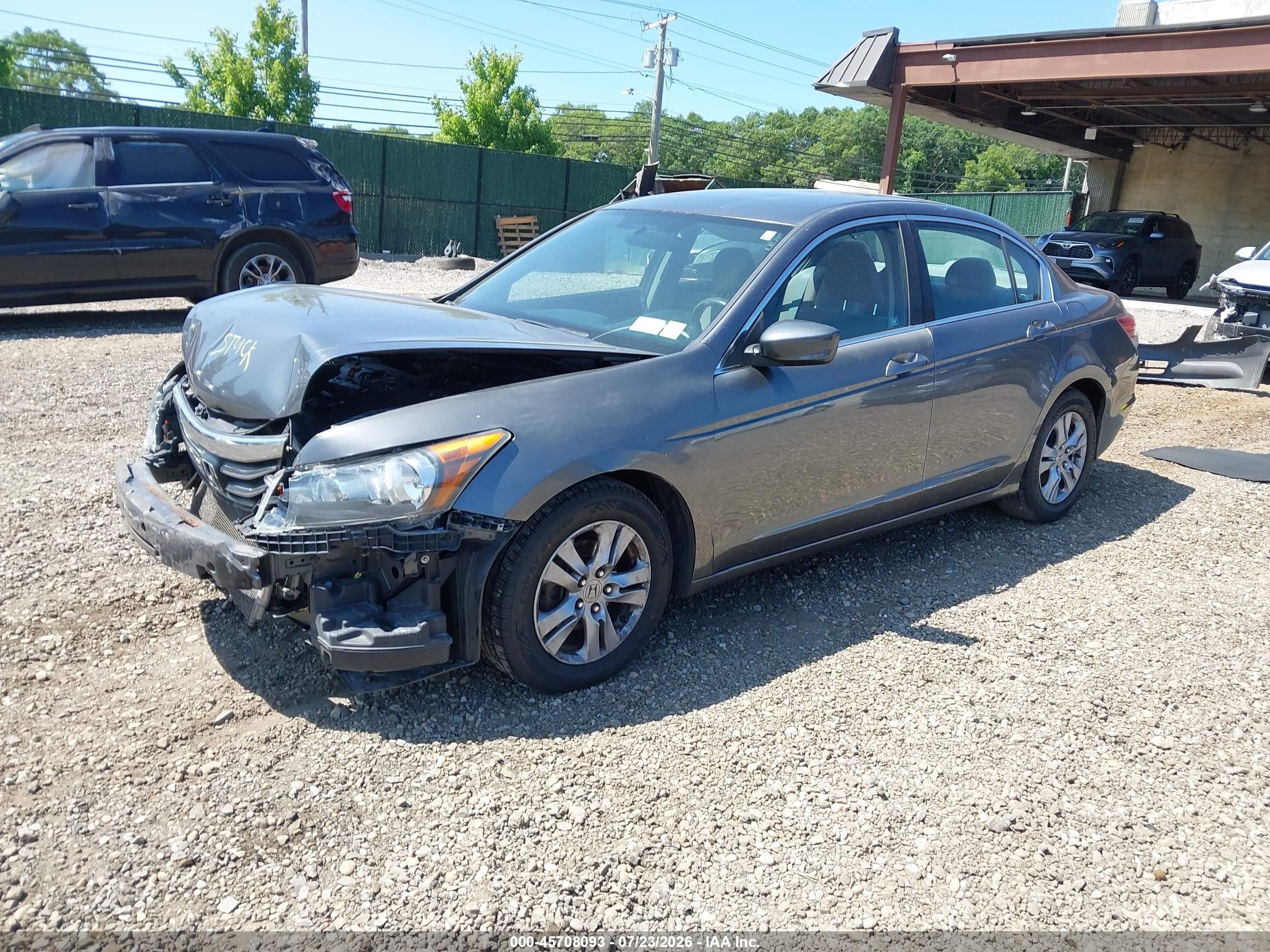 2012 Honda Accord 2.4 Lx-p Gray vin: 1HGCP2F44CA201060