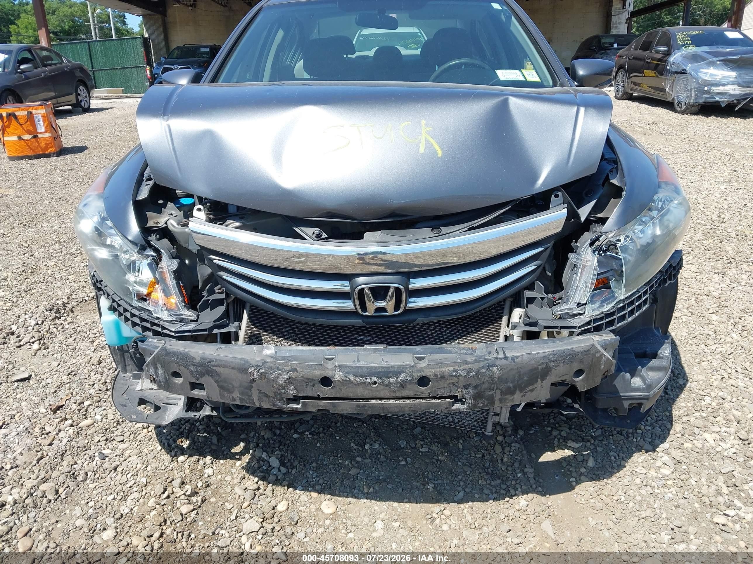 2012 Honda Accord 2.4 Lx-p Gray vin: 1HGCP2F44CA201060