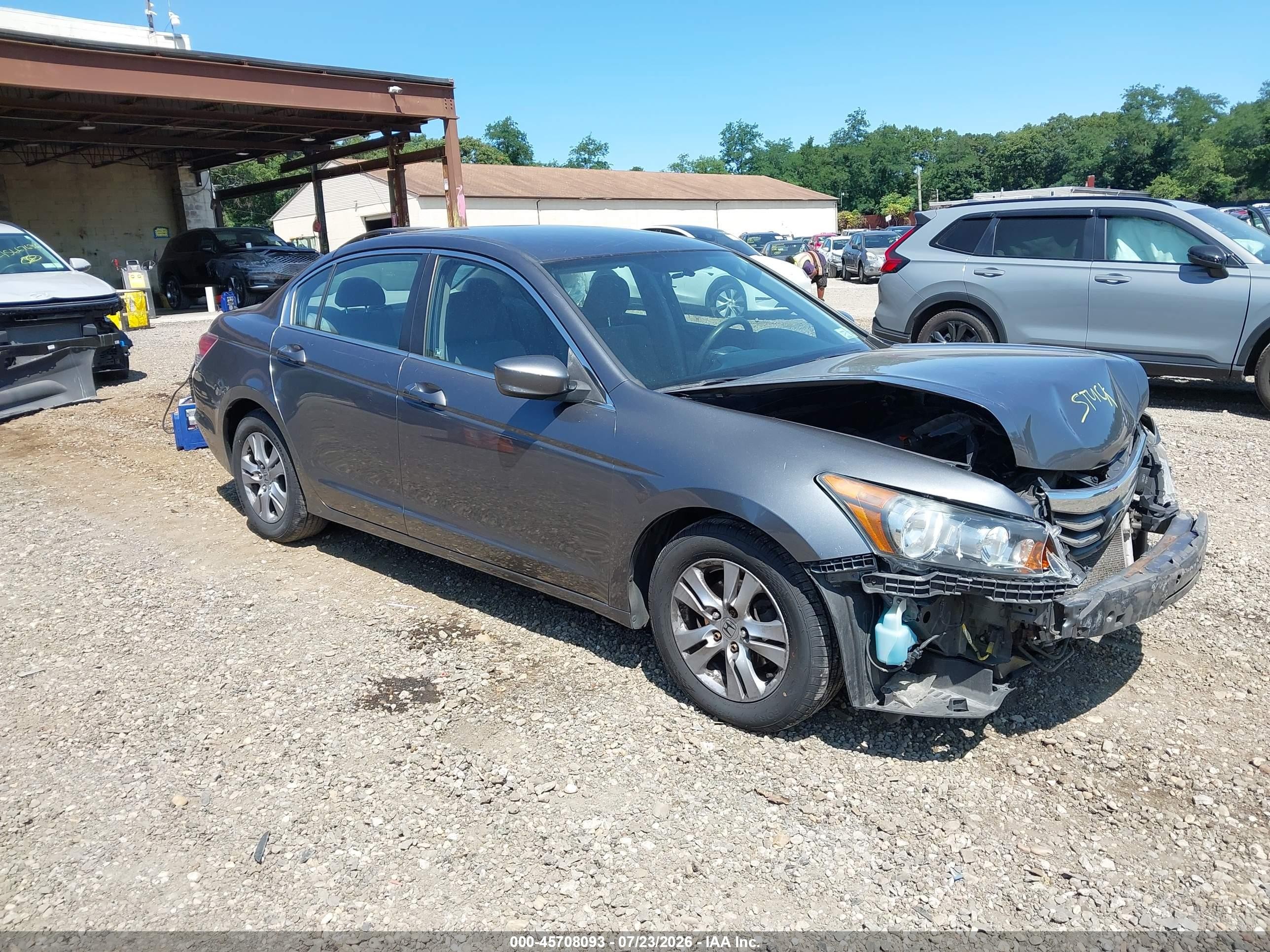 2012 Honda Accord 2.4 Lx-p Gray vin: 1HGCP2F44CA201060
