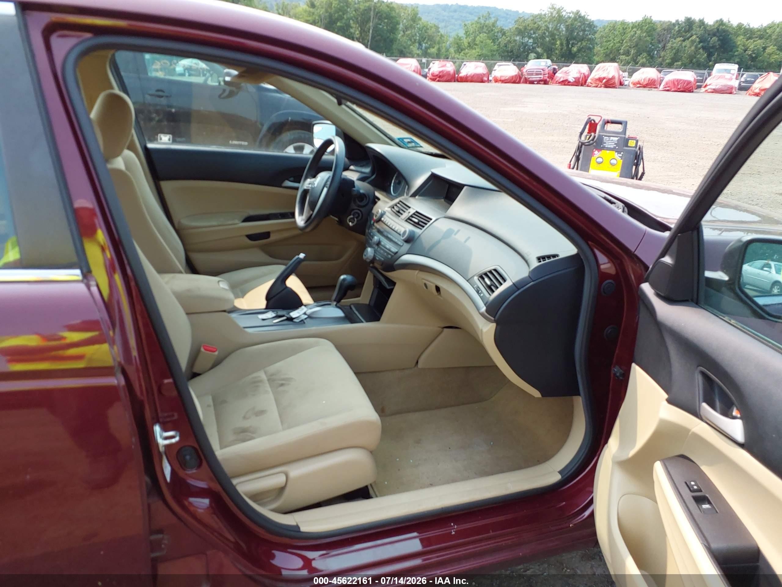 2012 Honda Accord 2.4 Lx-p Maroon vin: 1HGCP2F44CA232177