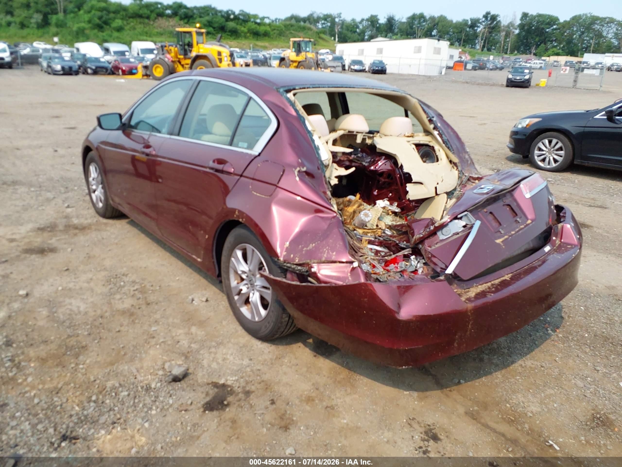 2012 Honda Accord 2.4 Lx-p Maroon vin: 1HGCP2F44CA232177