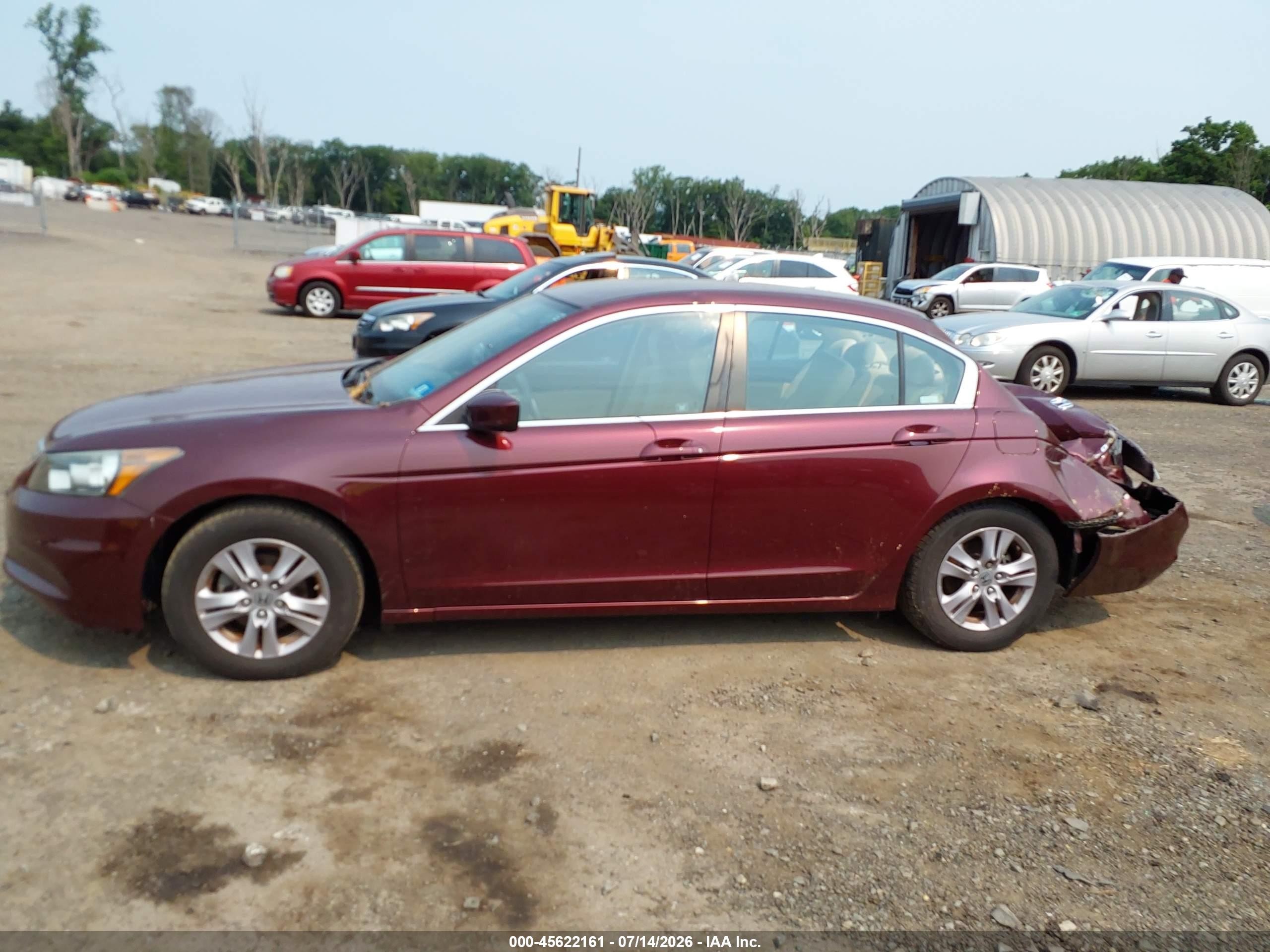 2012 Honda Accord 2.4 Lx-p Maroon vin: 1HGCP2F44CA232177