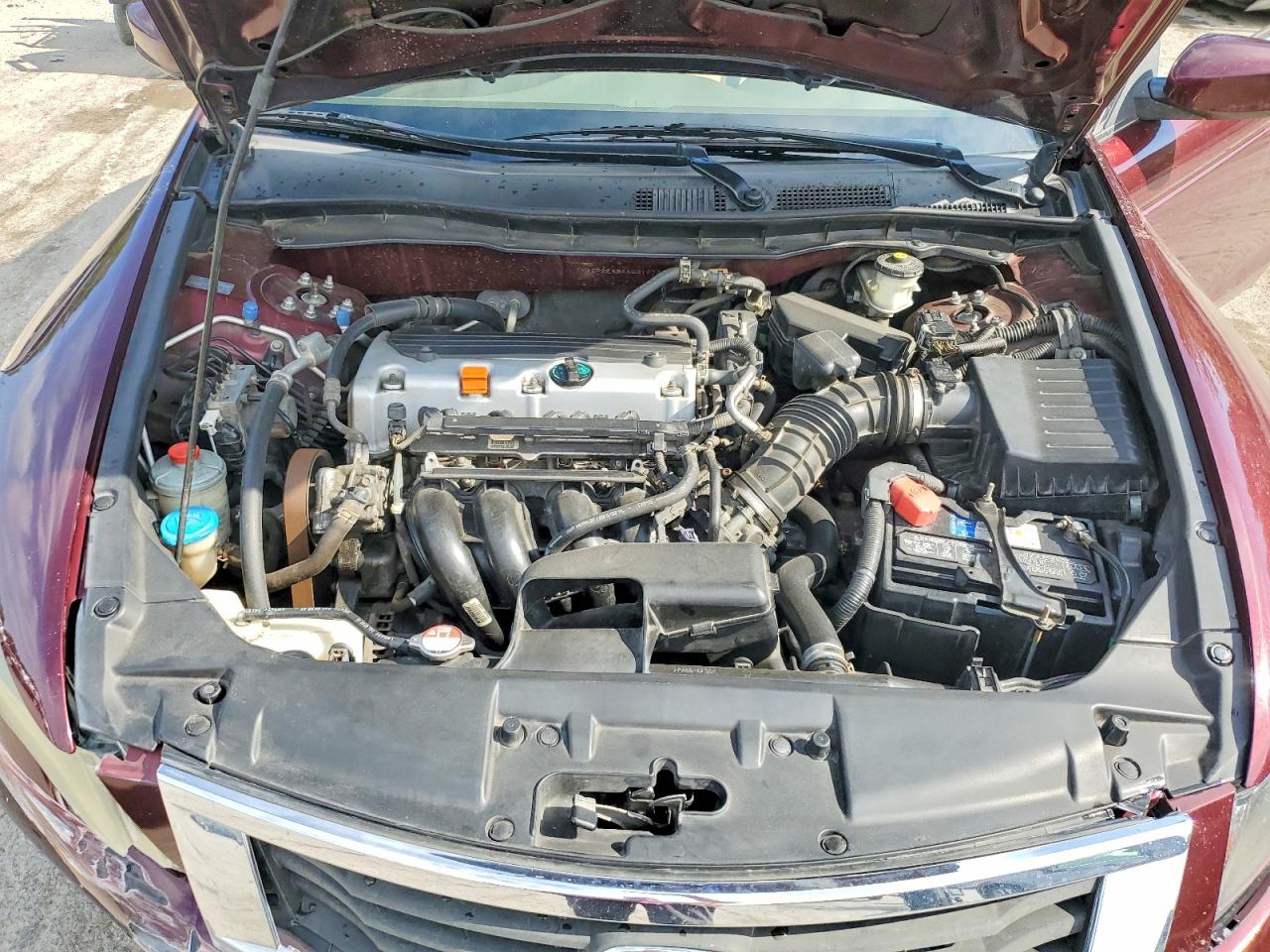 2010 Honda Accord Lxp Burgundy vin: 1HGCP2F45AA031272