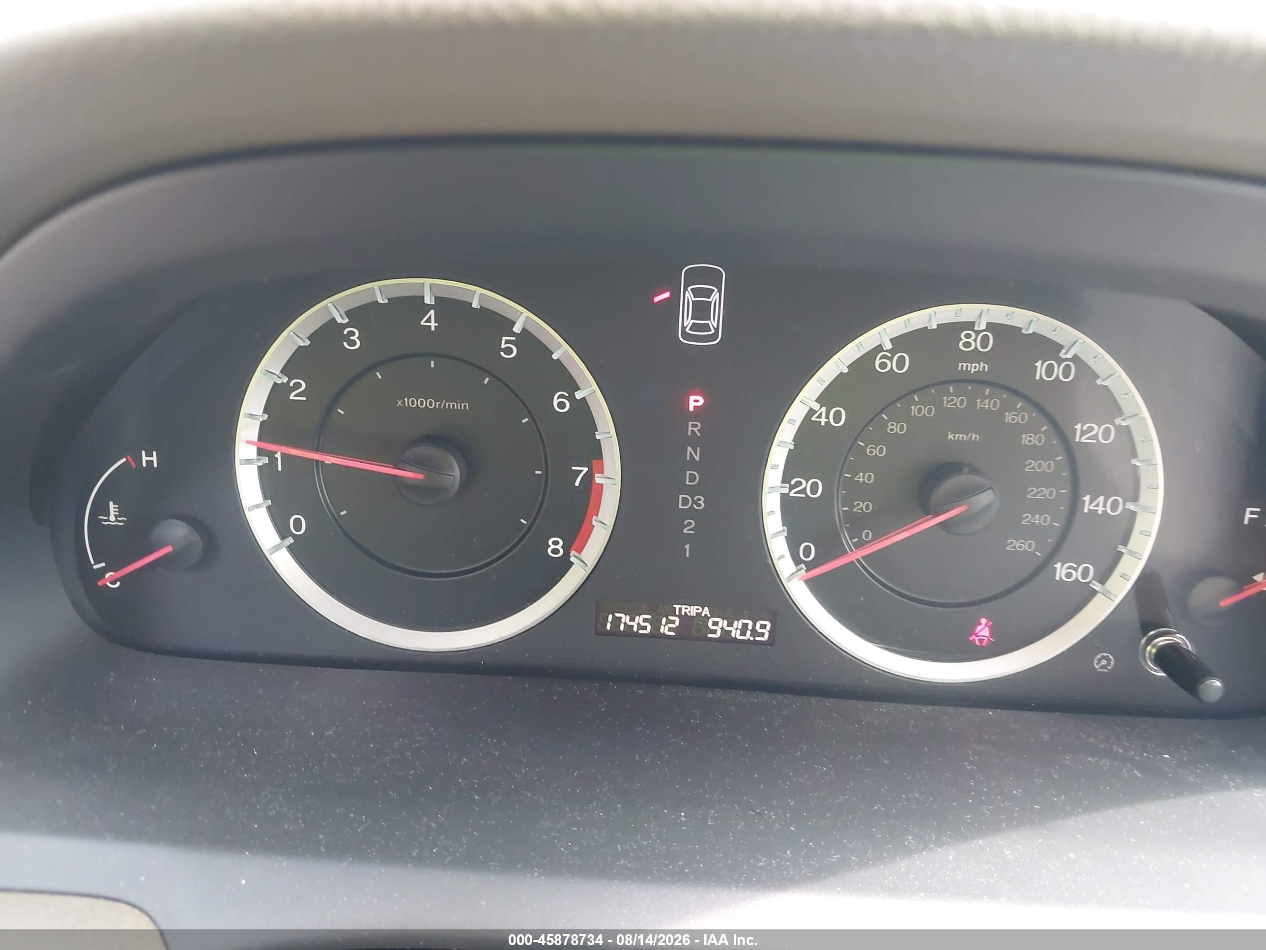 2010 Honda Accord 2.4 Lx-p Gold vin: 1HGCP2F45AA138726