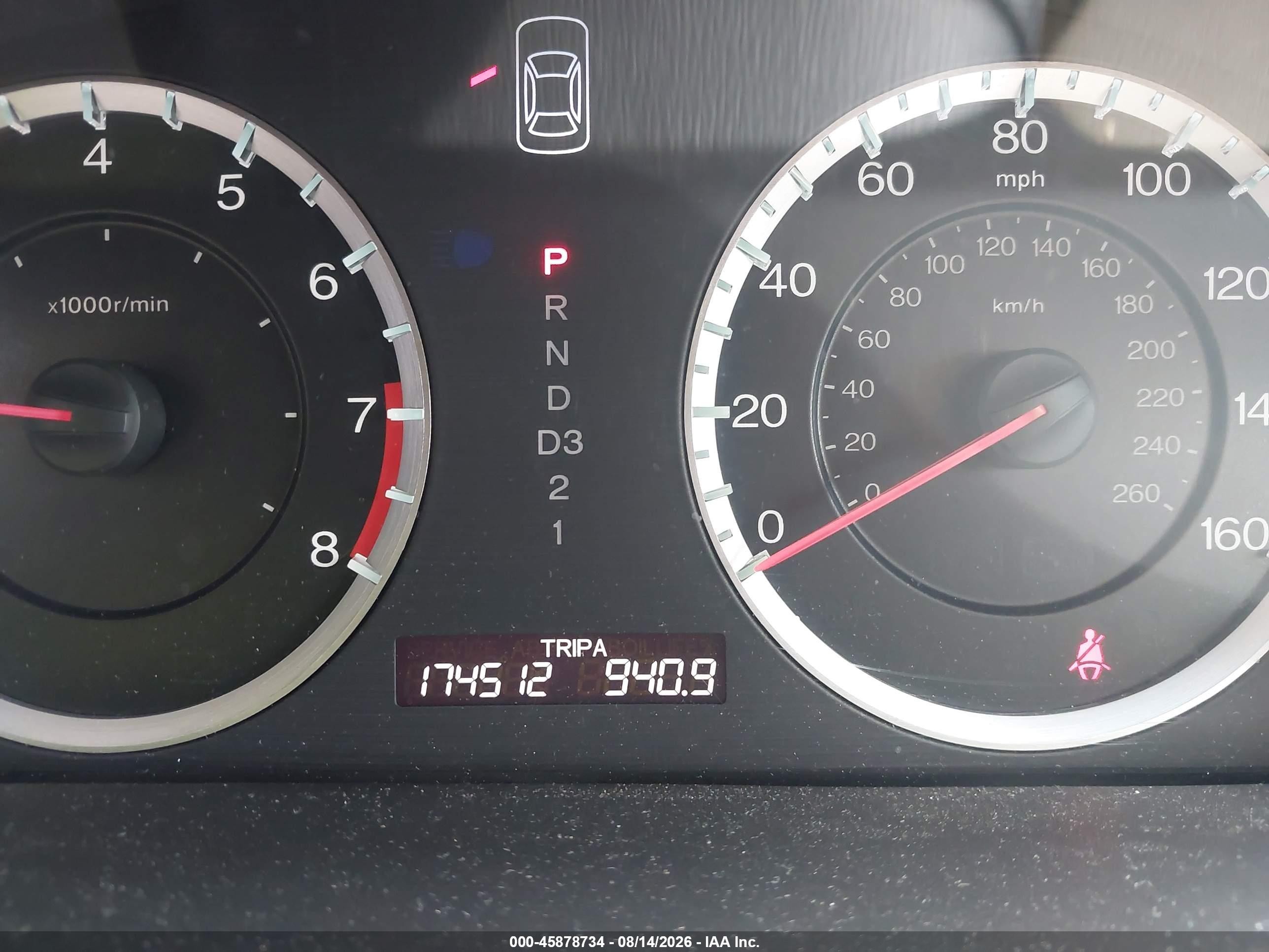 2010 Honda Accord 2.4 Lx-p Gold vin: 1HGCP2F45AA138726