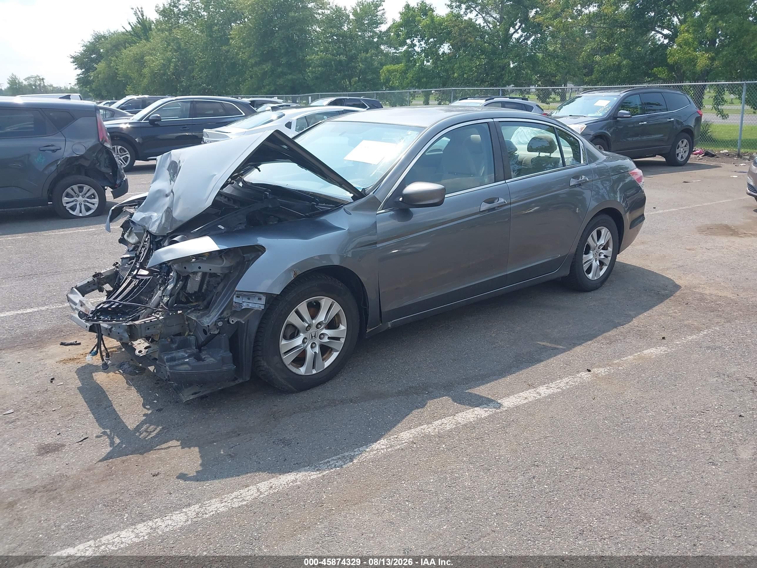 2010 Honda Accord 2.4 Lx-p Серый vin: 1HGCP2F45AA139701