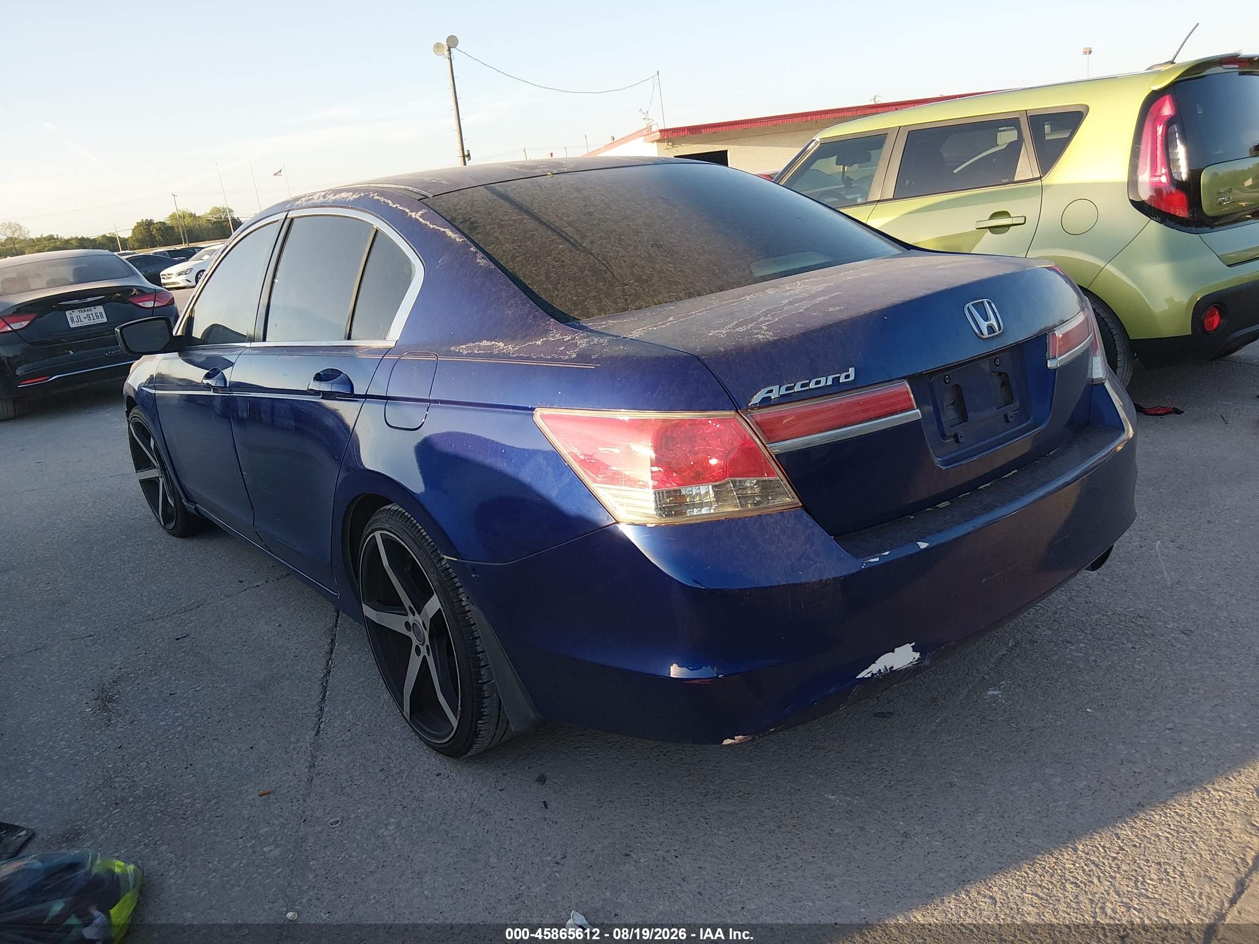 2011 Honda Accord 2.4 Lx-p Blue vin: 1HGCP2F45BA022282