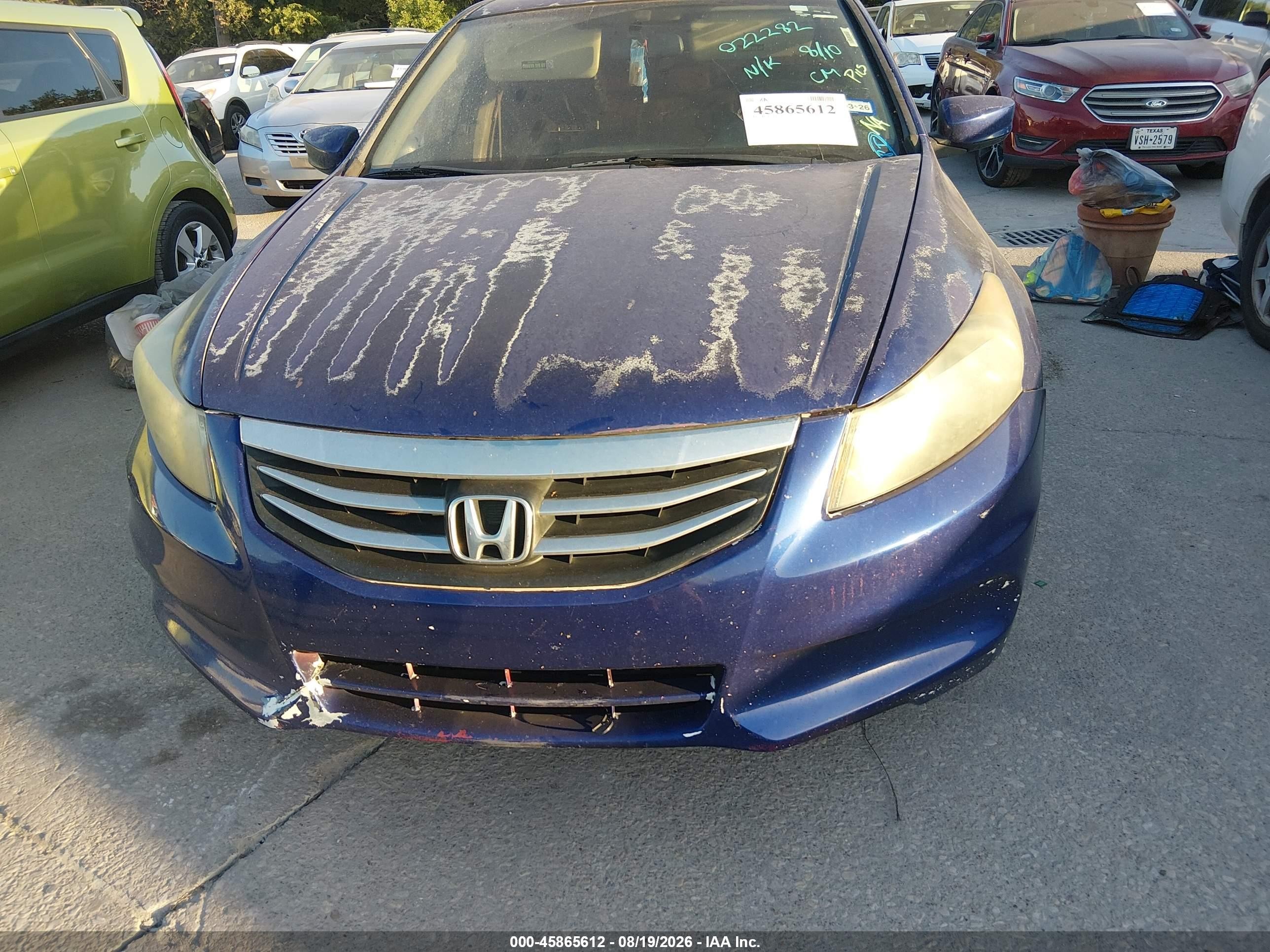 2011 Honda Accord 2.4 Lx-p Blue vin: 1HGCP2F45BA022282