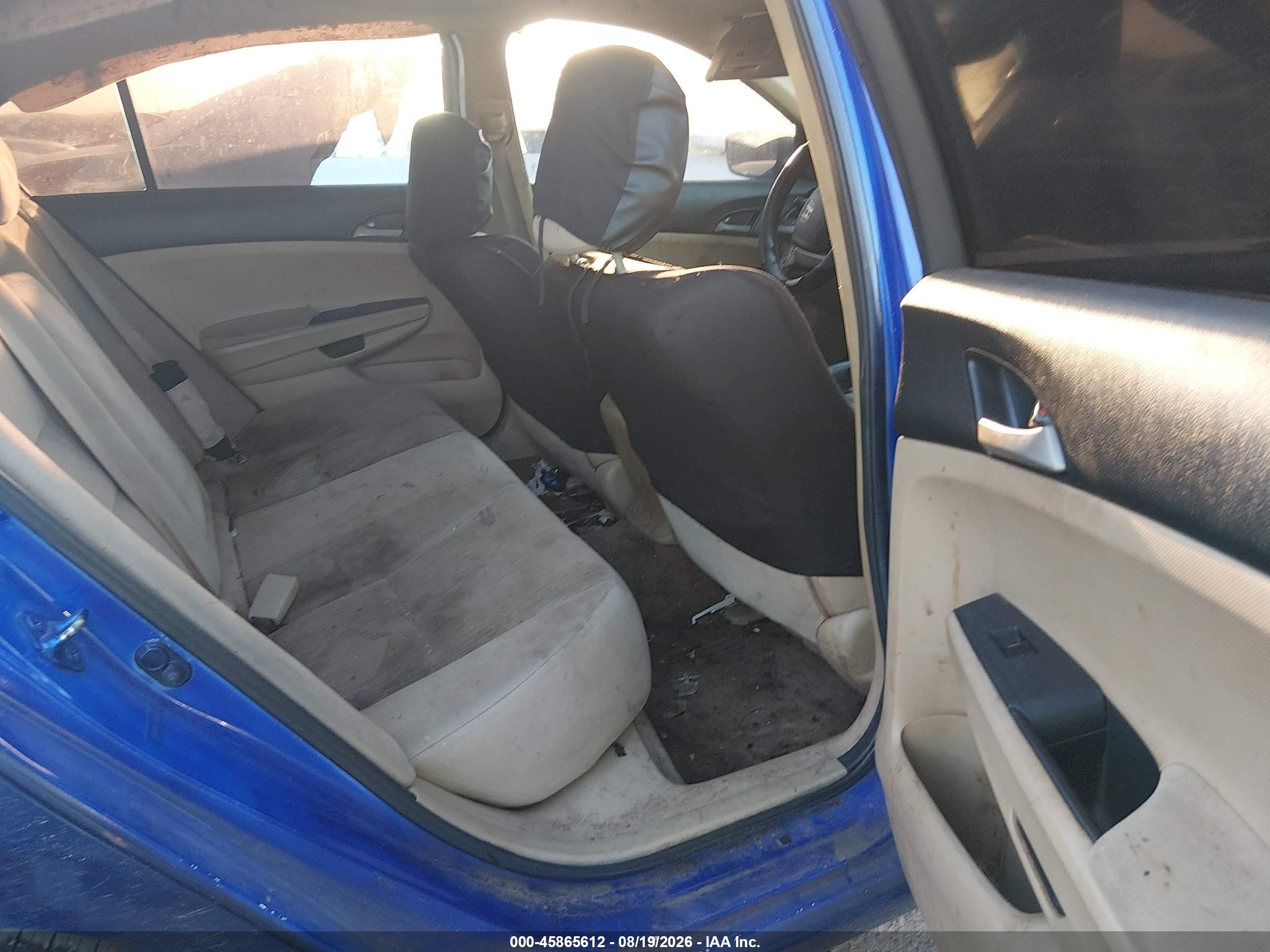 2011 Honda Accord 2.4 Lx-p Blue vin: 1HGCP2F45BA022282
